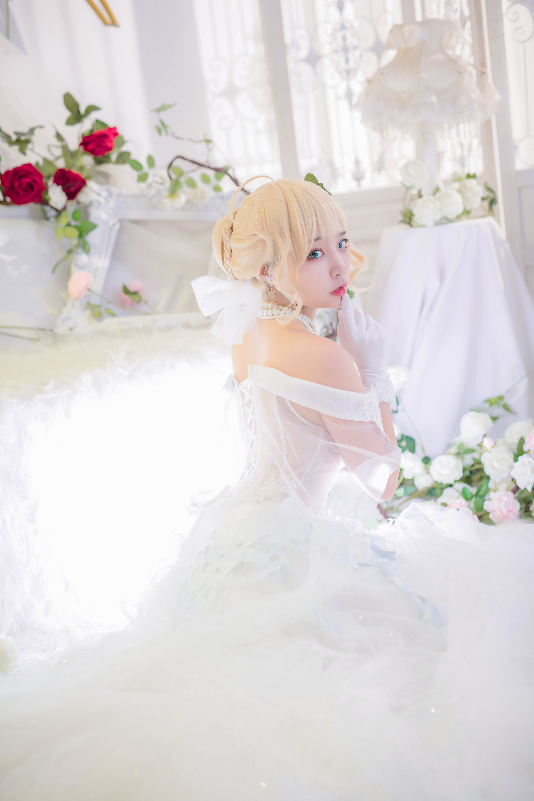人气Coser二佐Nisa 花嫁-图3