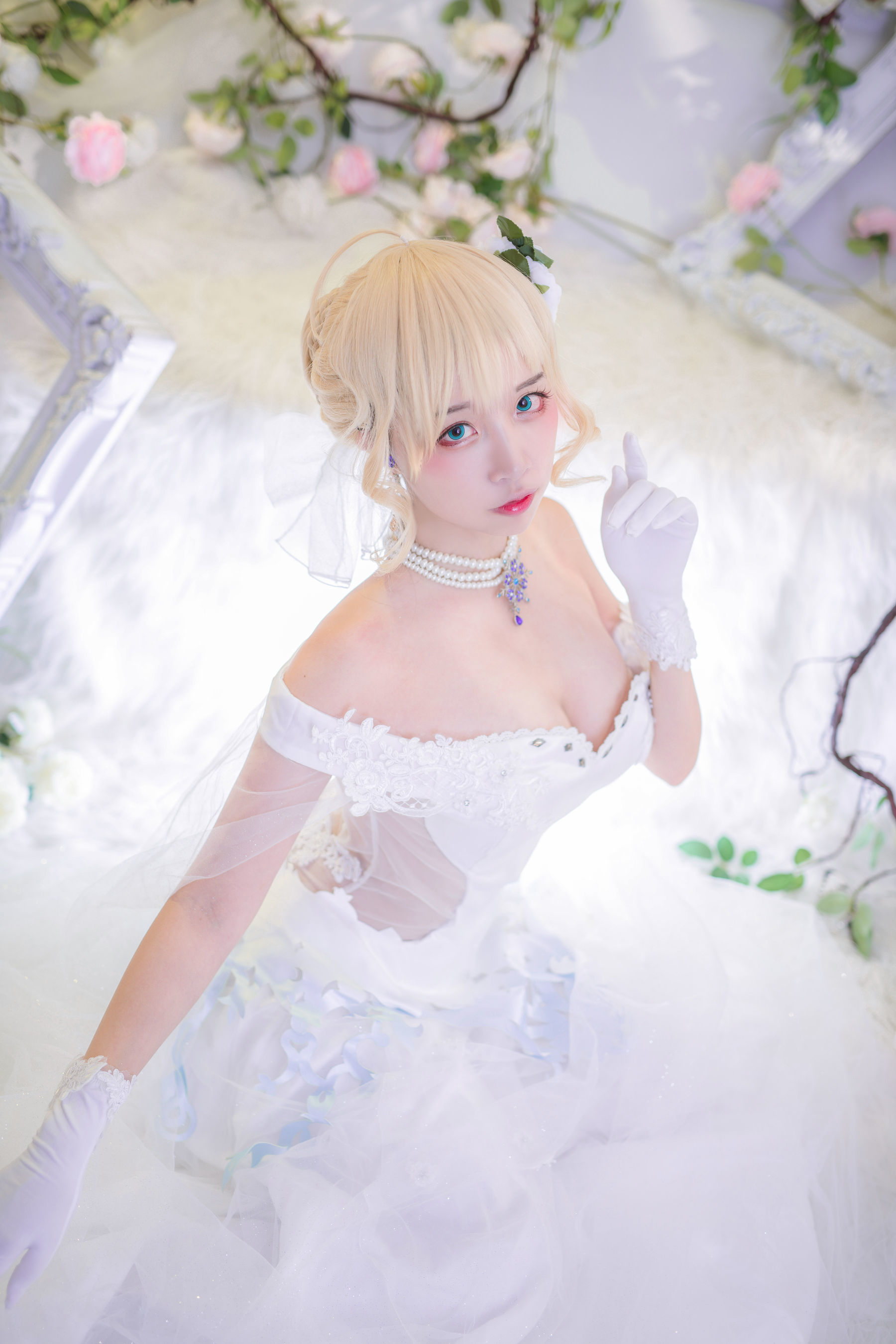 人气Coser二佐Nisa 花嫁-图6