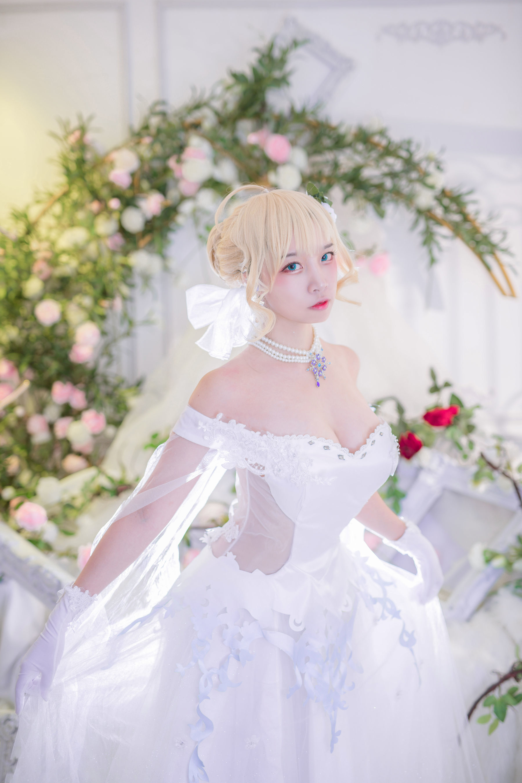人气Coser二佐Nisa 花嫁-图7