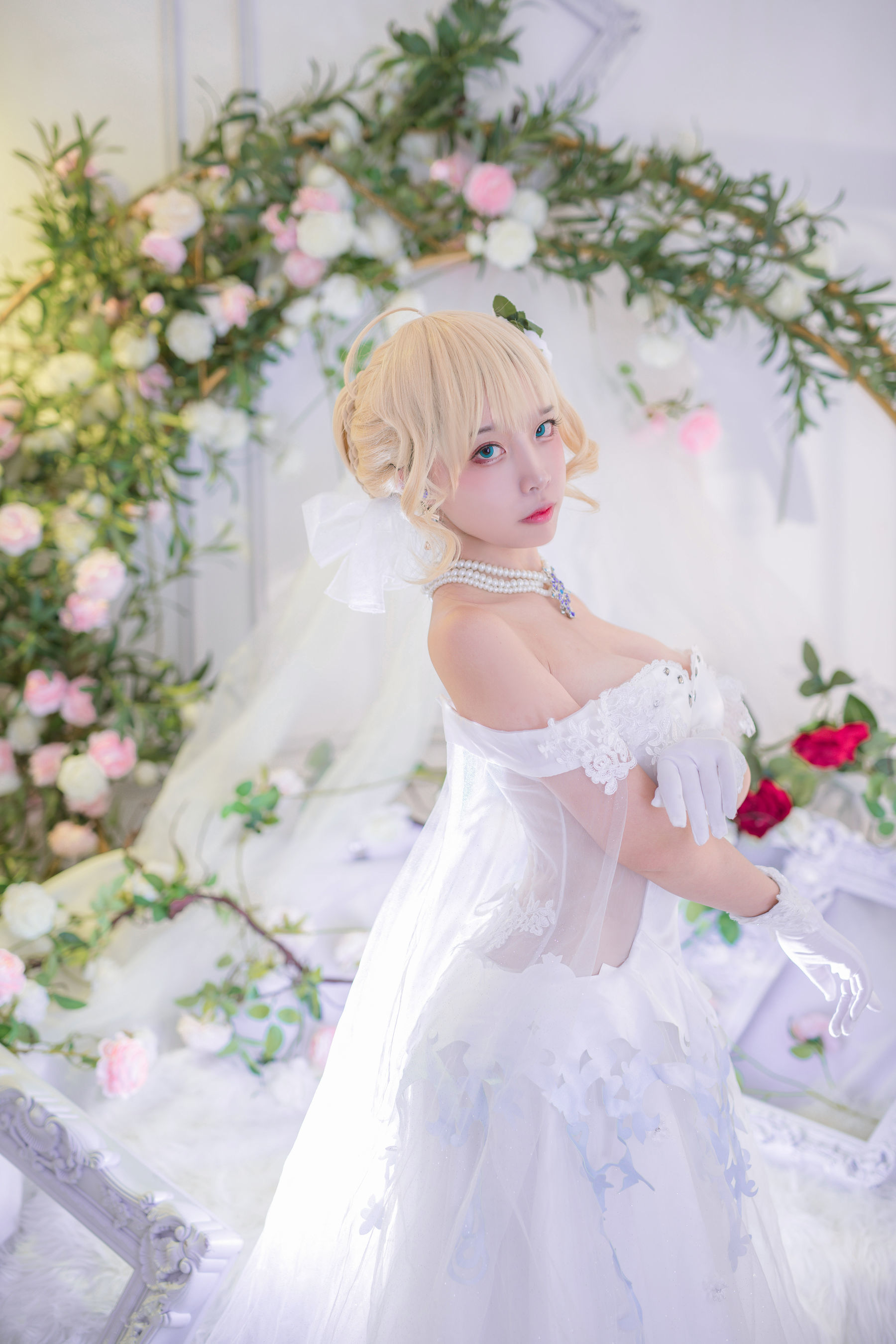 人气Coser二佐Nisa 花嫁-图8