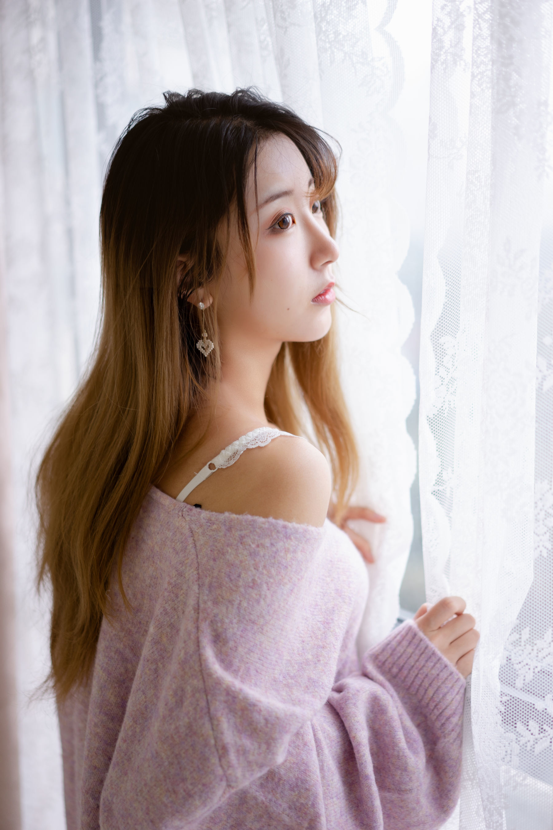 人气Coser黑川 年上彼女 紫色毛衣-图10