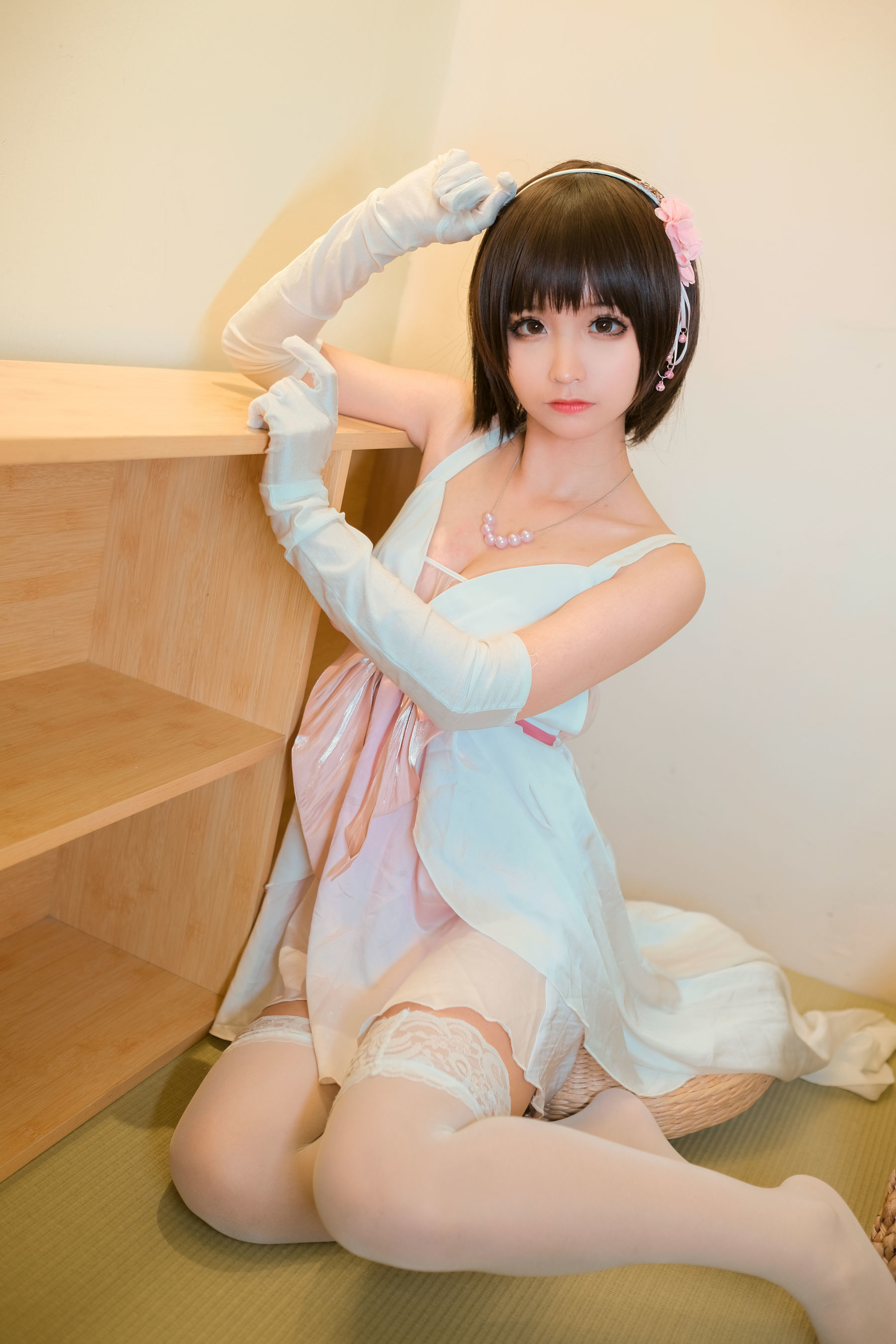动漫博主蠢沫沫 加藤惠礼服-图14