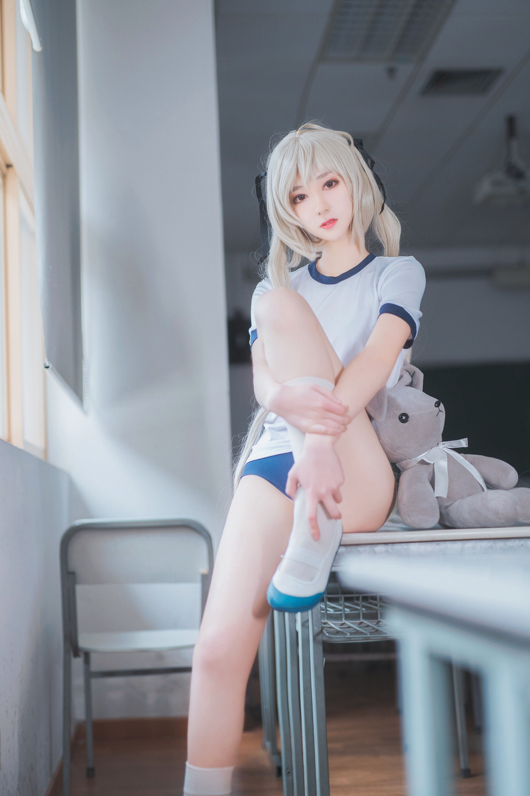 动漫博主南桃Momoko 春日野穹体操服-图18