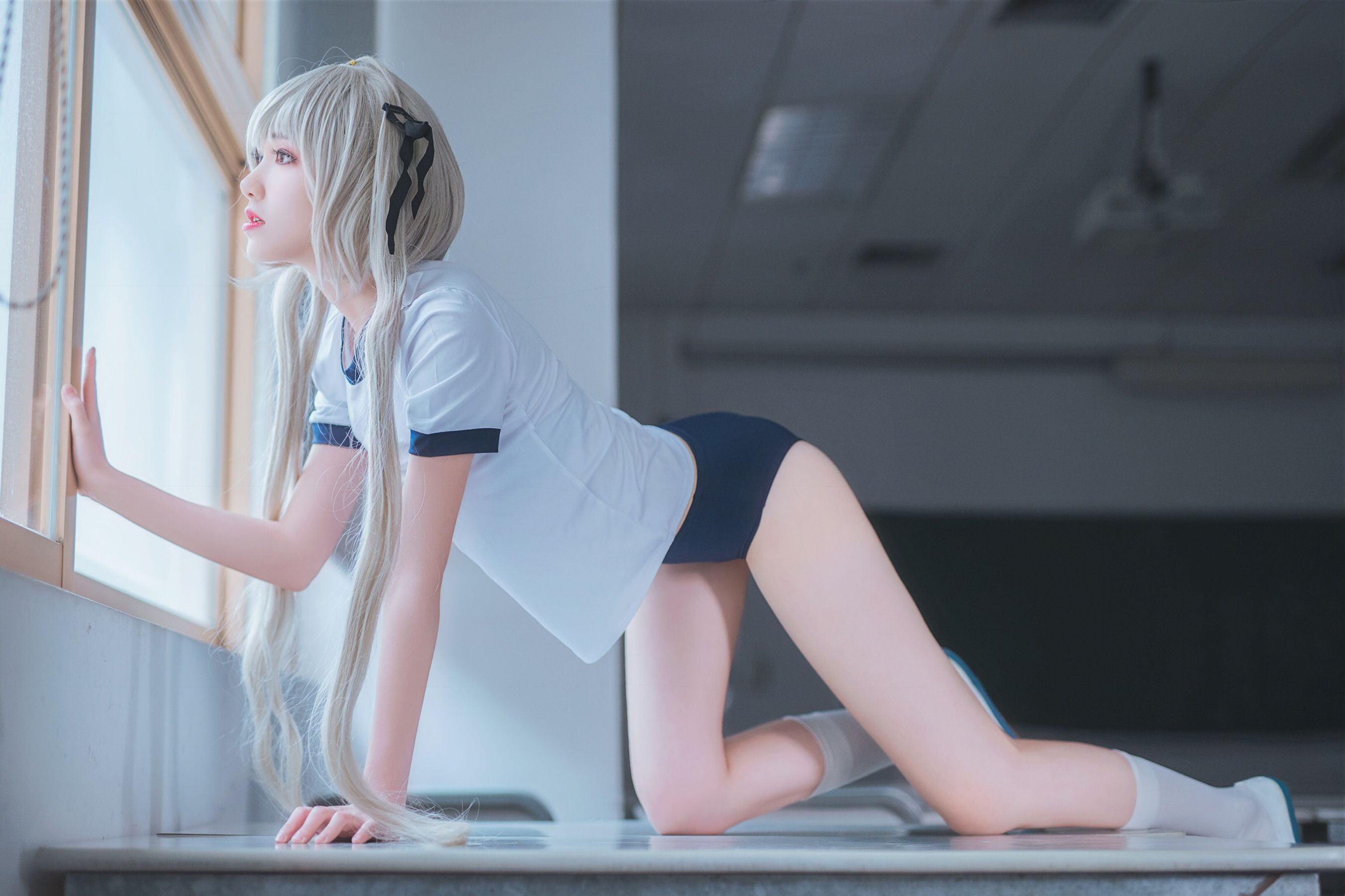 动漫博主南桃Momoko 春日野穹体操服-图25