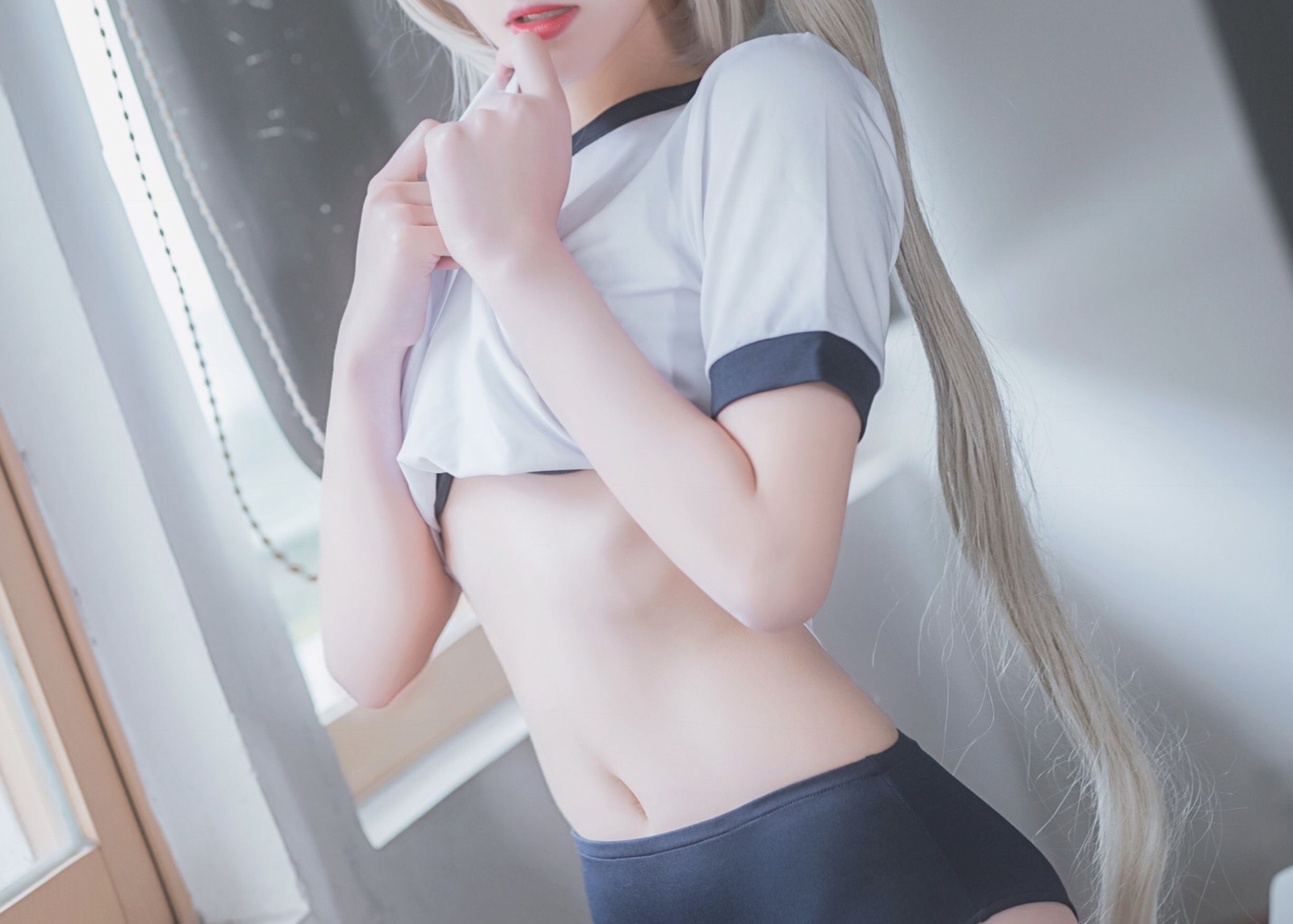 动漫博主南桃Momoko 春日野穹体操服-图3