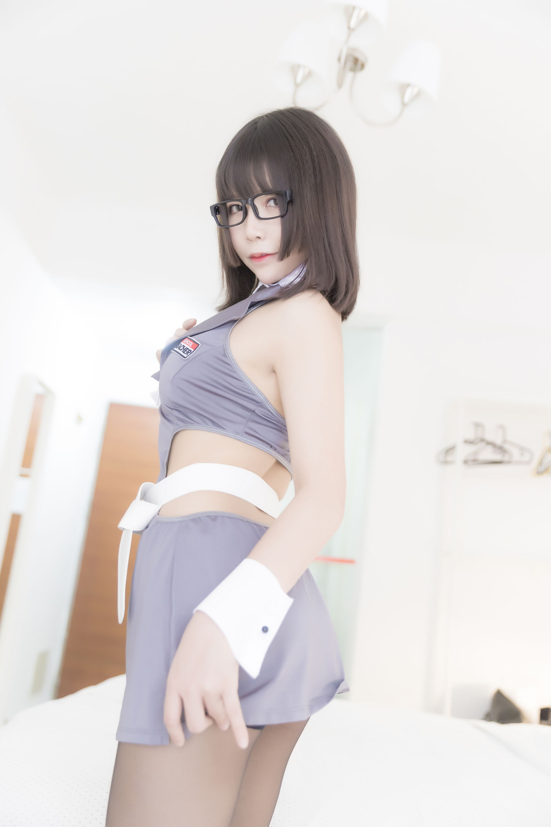 二次元妹子抱走莫子aa 黑丝制服-图15