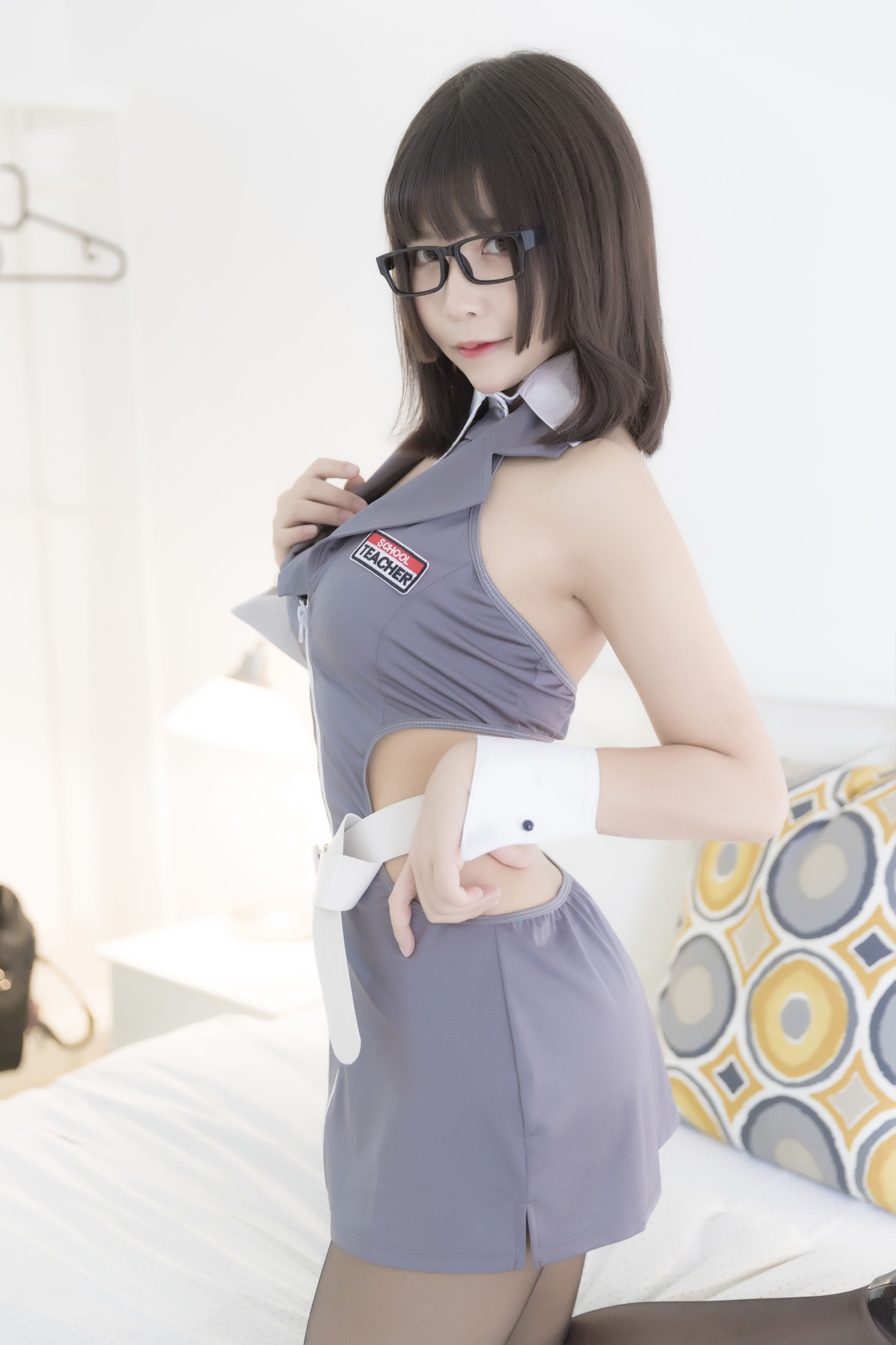 二次元妹子抱走莫子aa 黑丝制服-图29