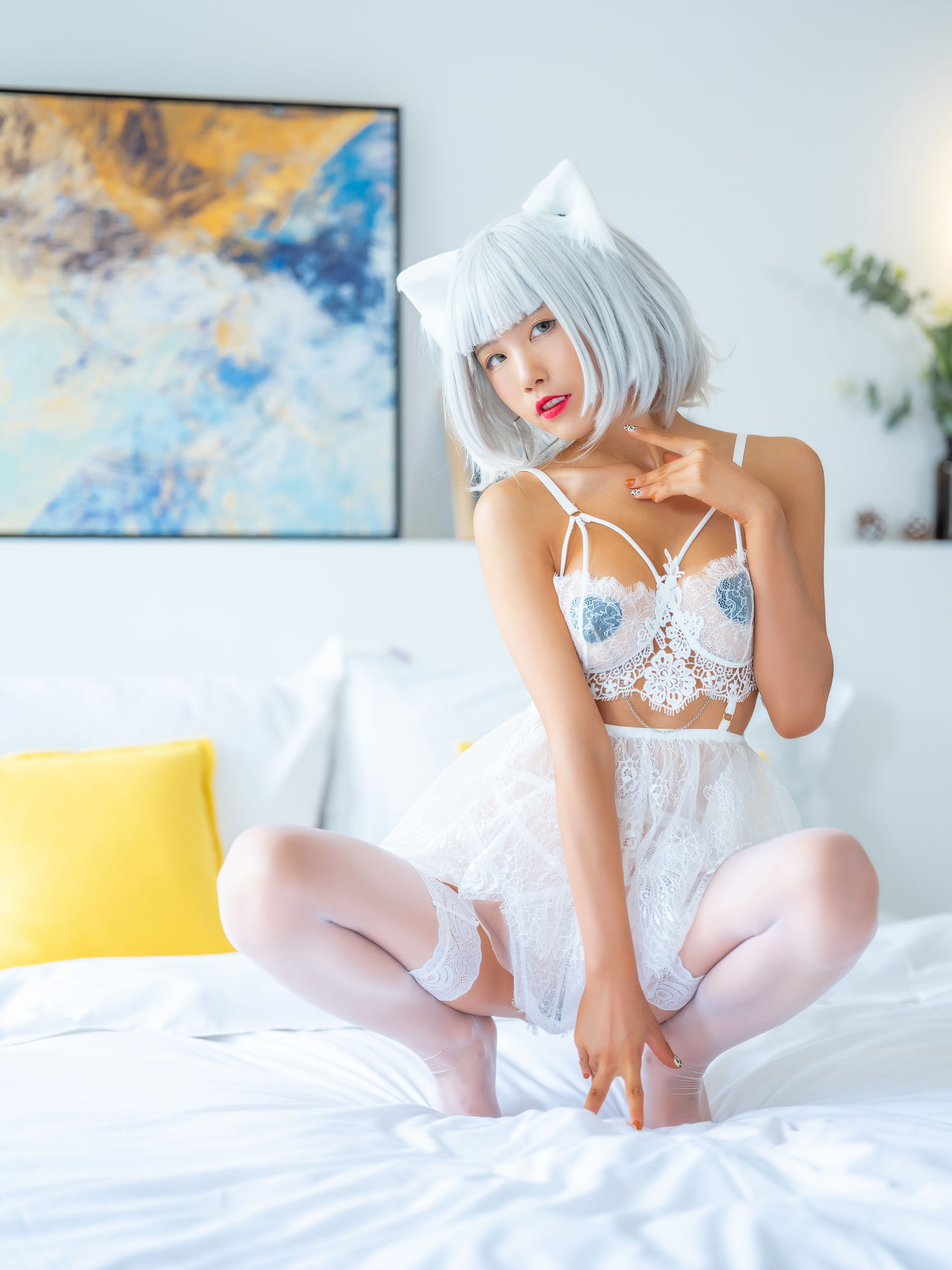 动漫博主水淼aqua 白猫-图6