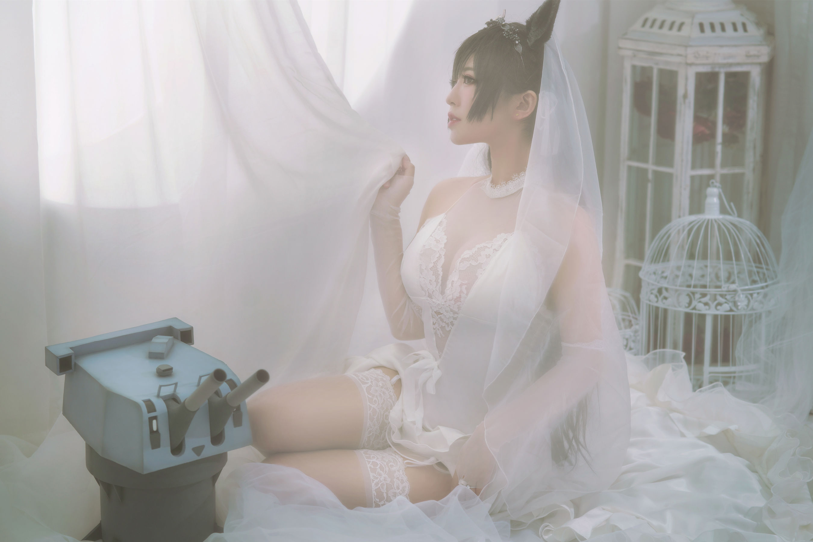 半半子 爱宕花嫁-图9