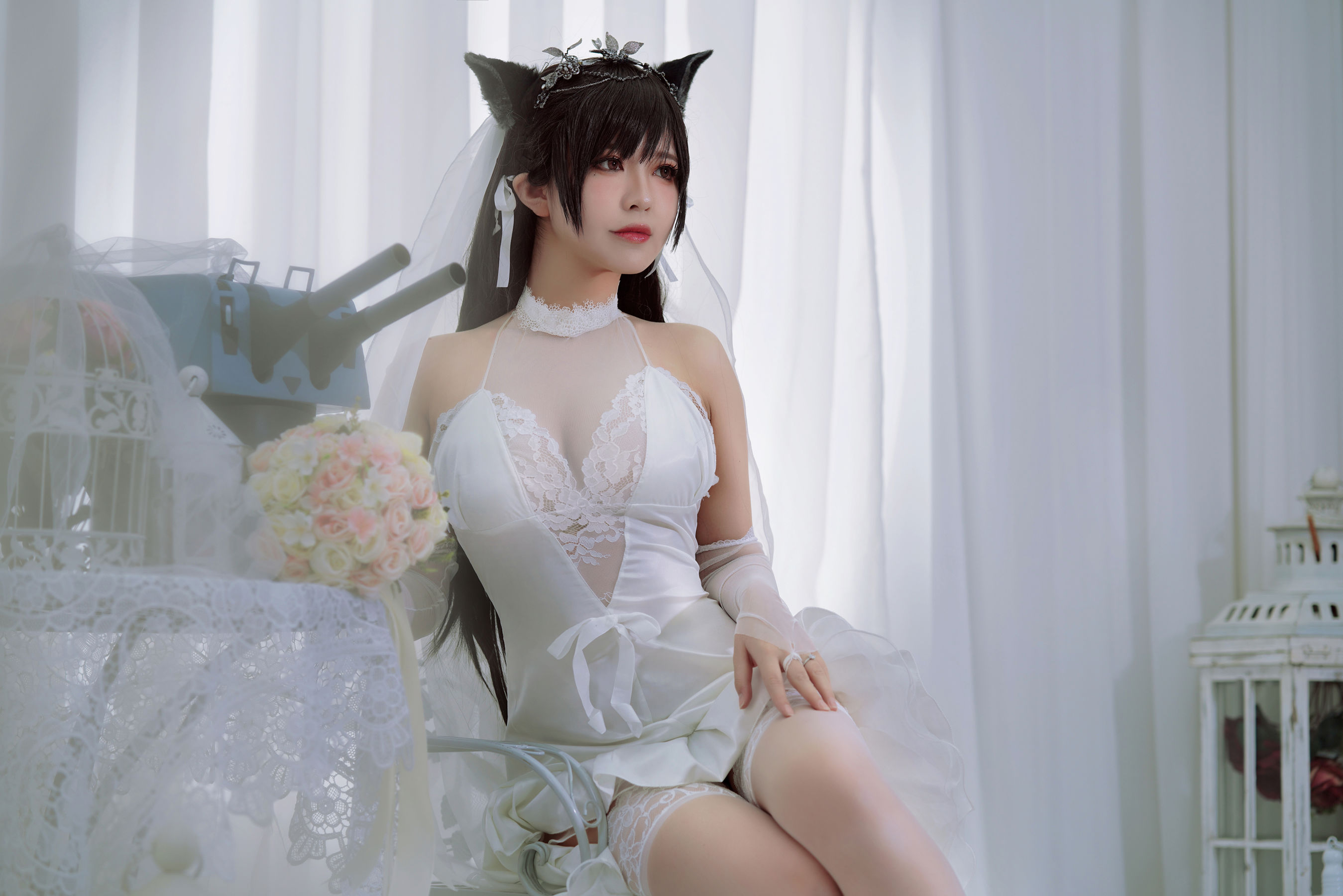 半半子 爱宕花嫁-图16