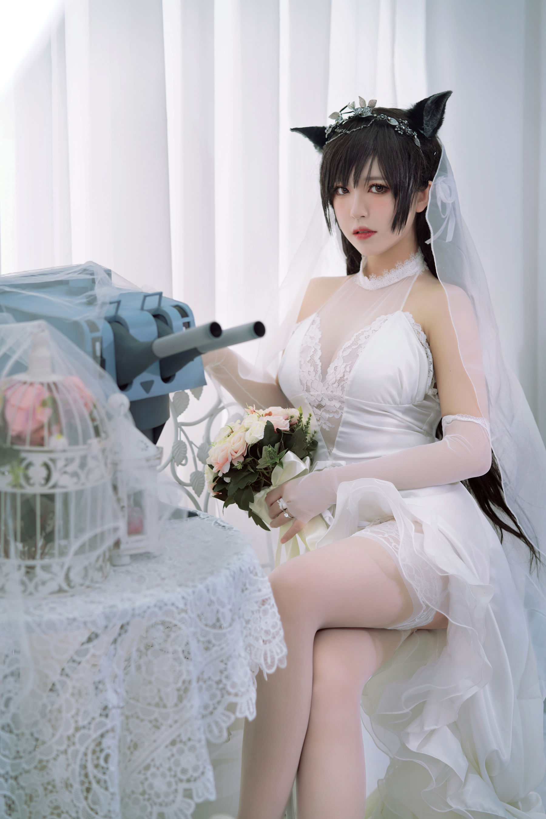 半半子 爱宕花嫁-图17