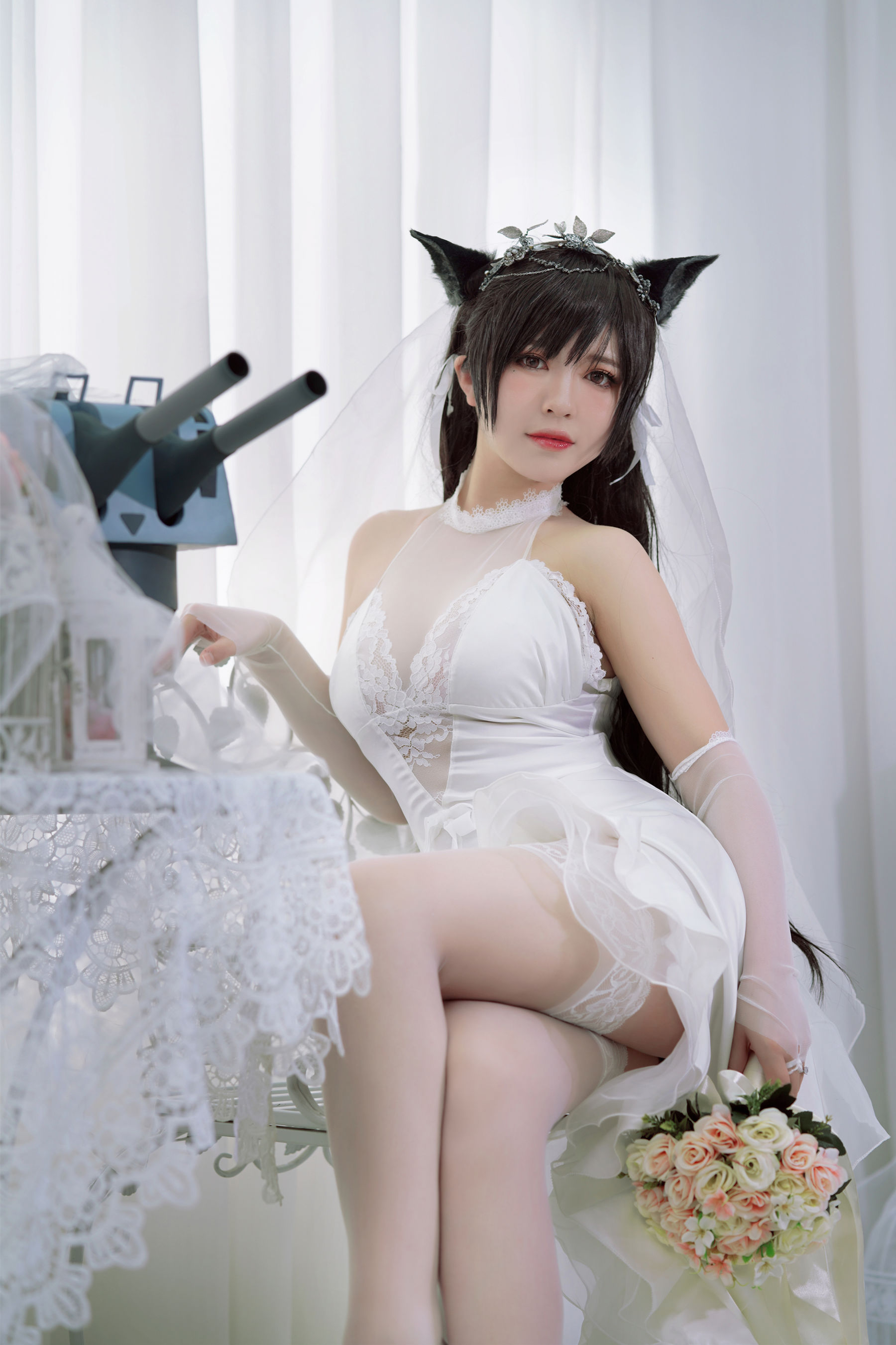 半半子 爱宕花嫁-图18