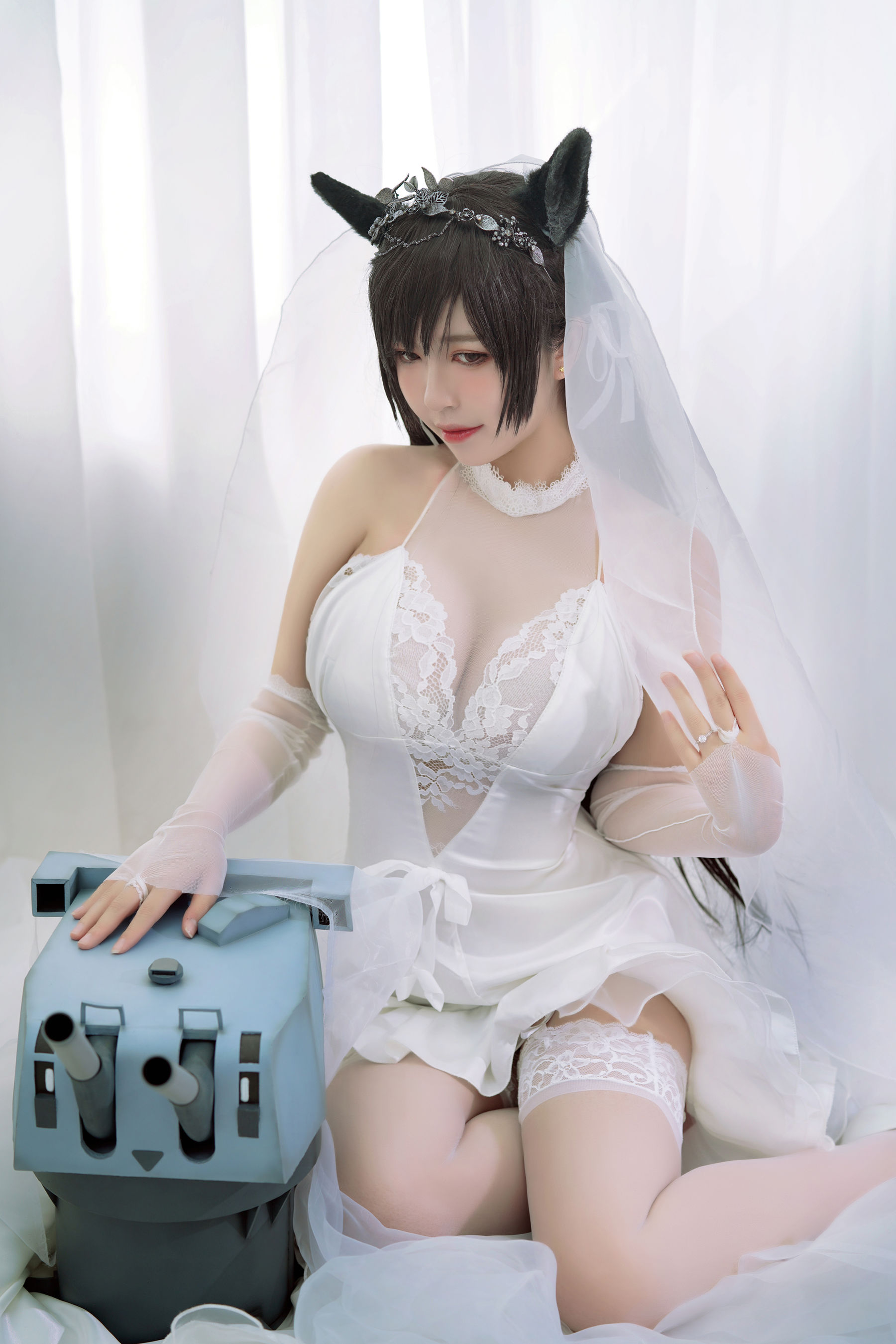 半半子 爱宕花嫁-图1