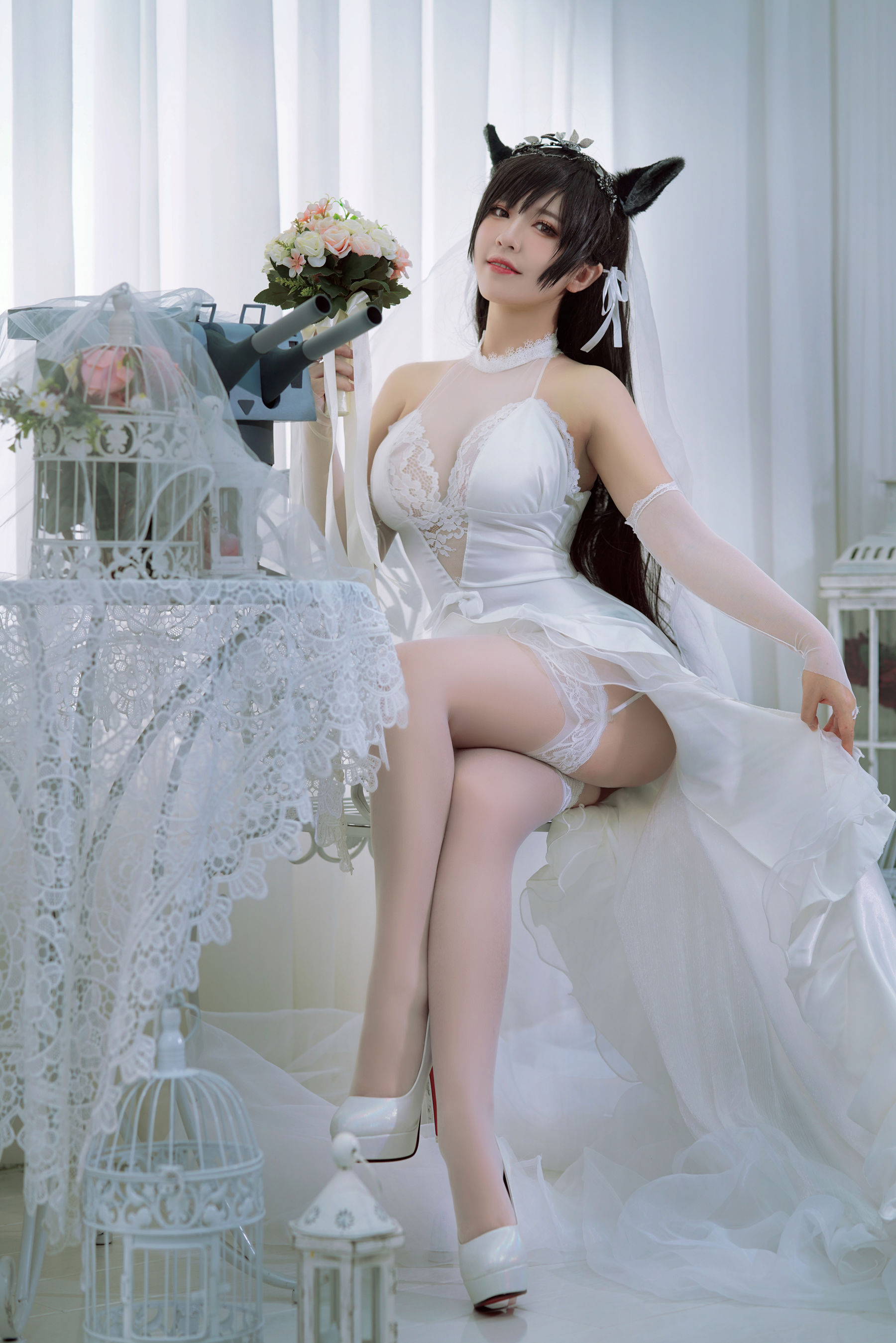 半半子 爱宕花嫁-图19