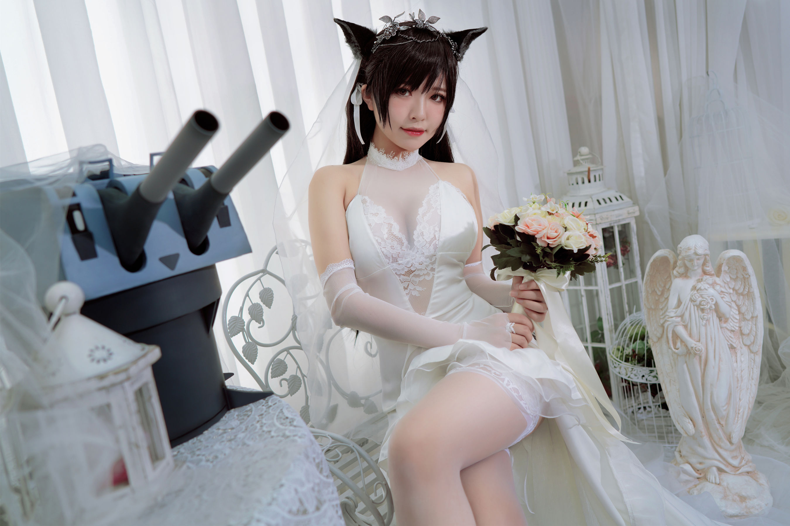半半子 爱宕花嫁-图21