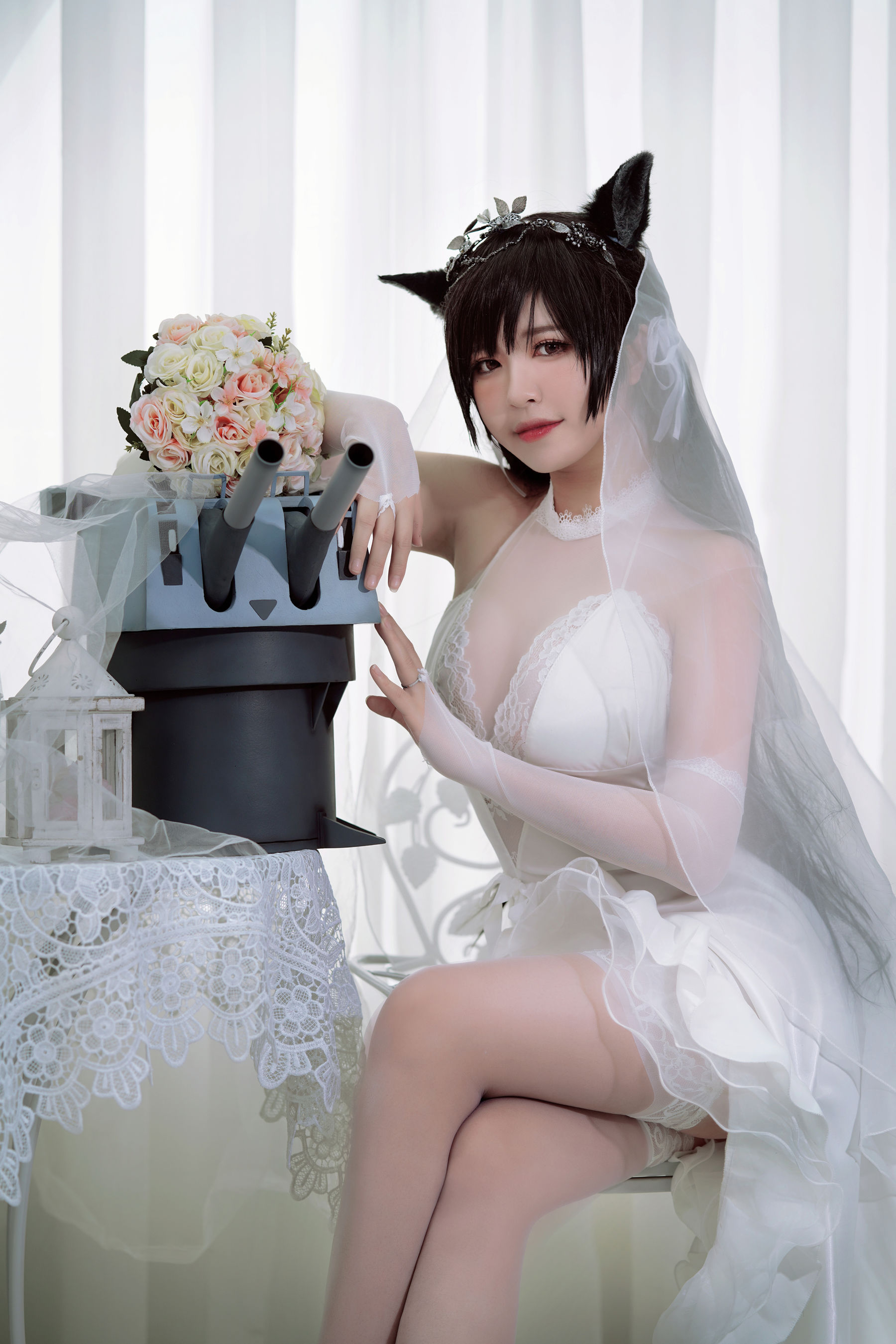 半半子 爱宕花嫁-图22