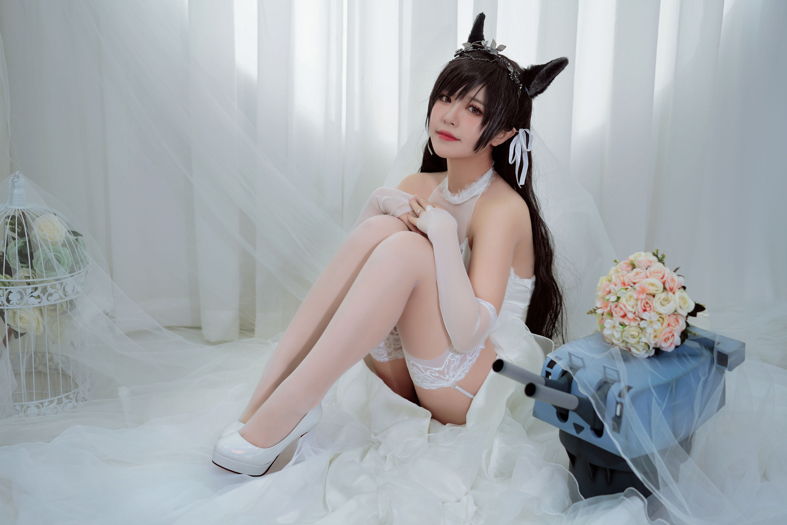 半半子 爱宕花嫁-图28