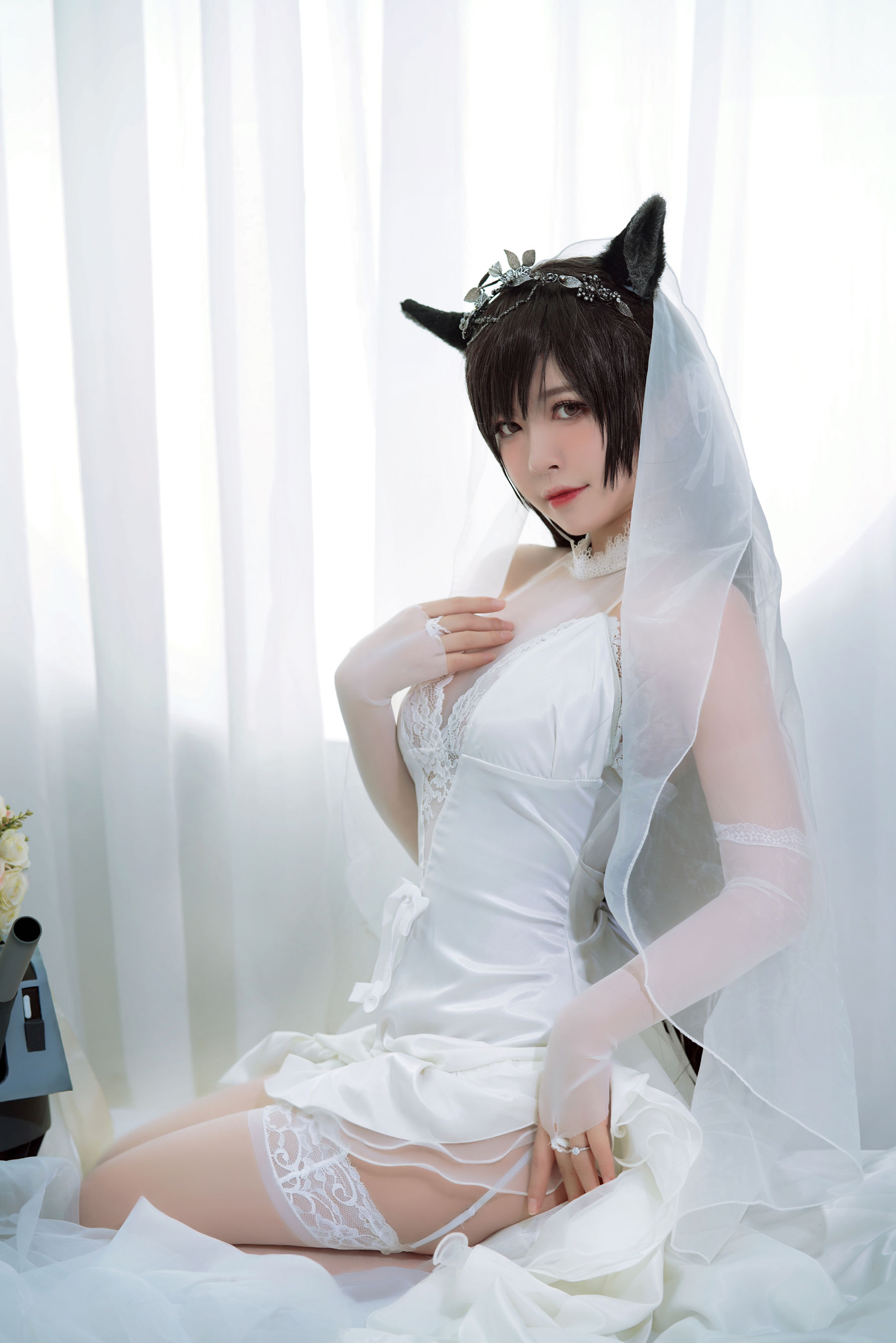 半半子 爱宕花嫁-图4