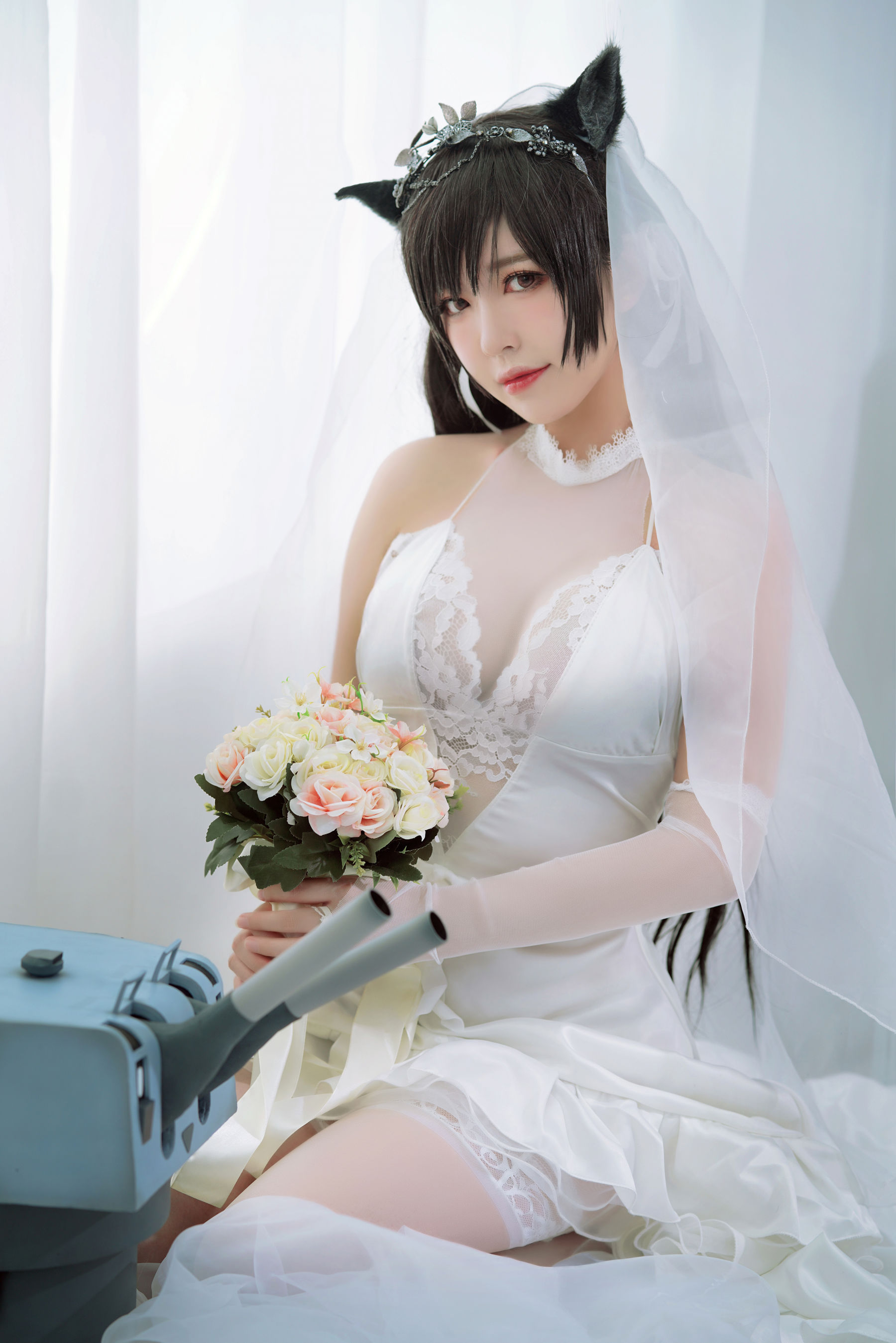 半半子 爱宕花嫁-图5