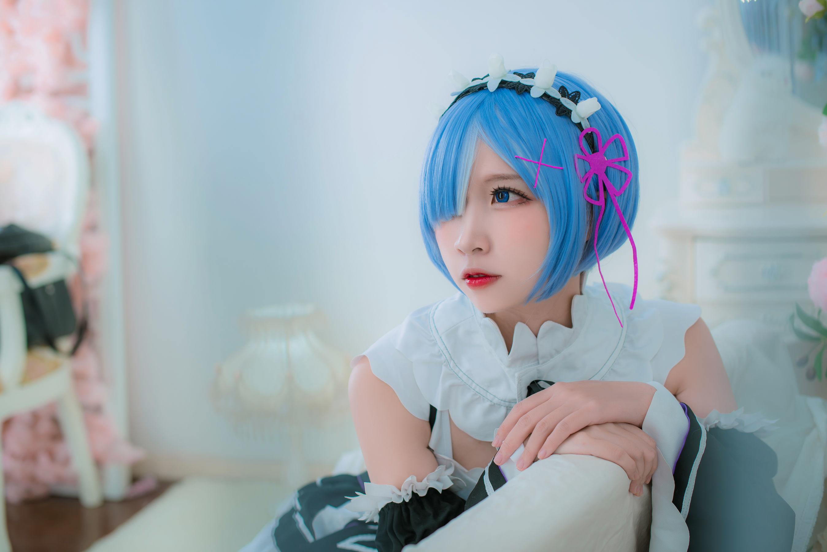 人气Coser二佐Nisa 蕾姆女仆-图14