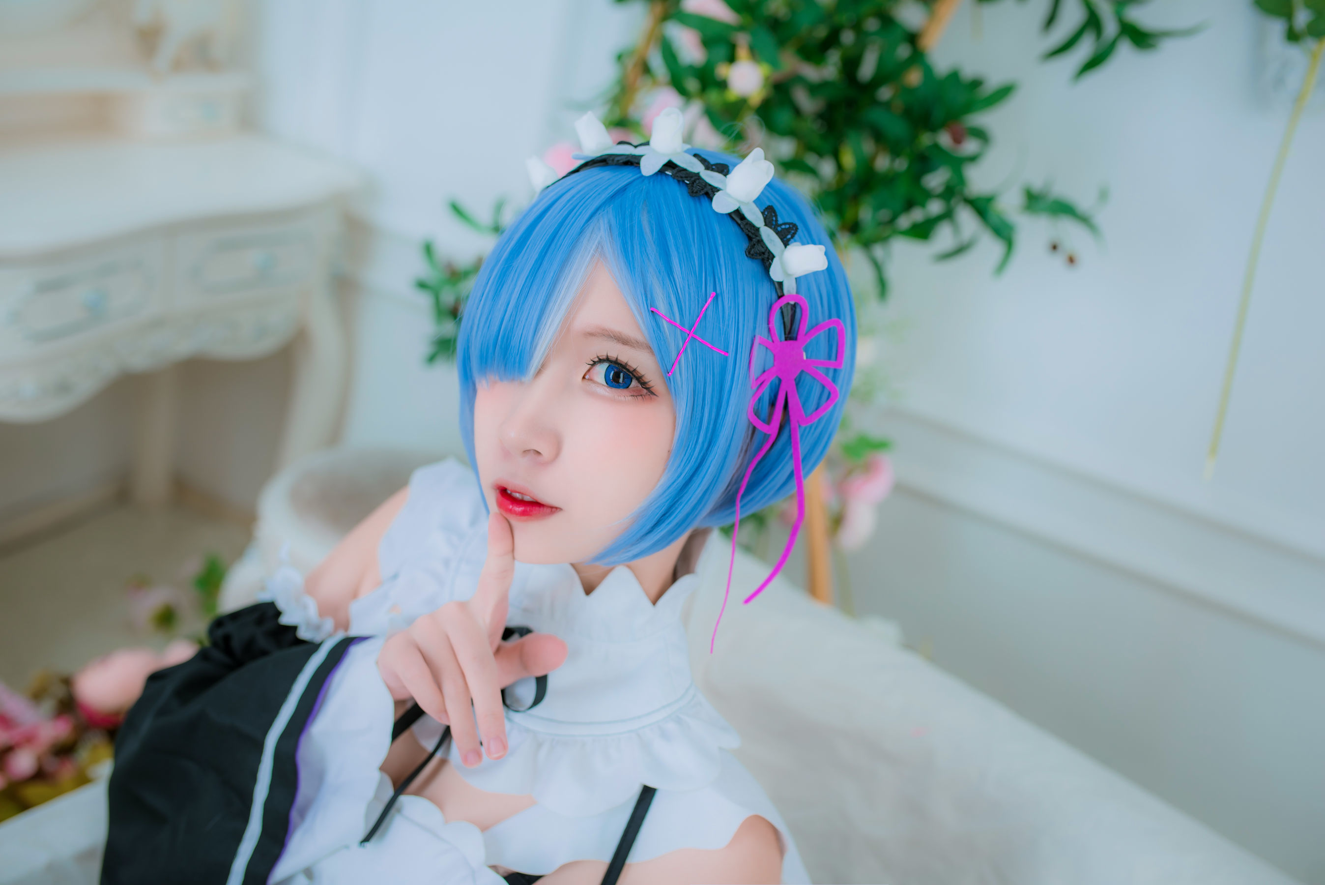 人气Coser二佐Nisa 蕾姆女仆-图2
