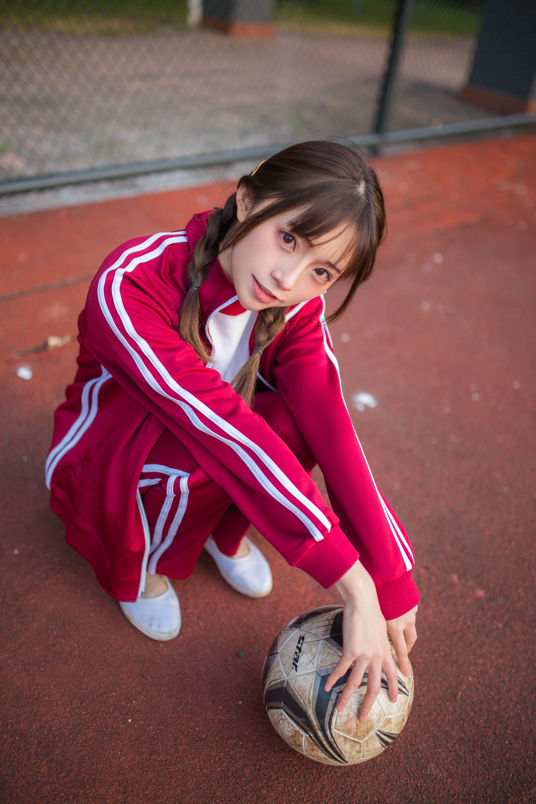 动漫博主Kitaro_绮太郎 红色运动服女孩-图9