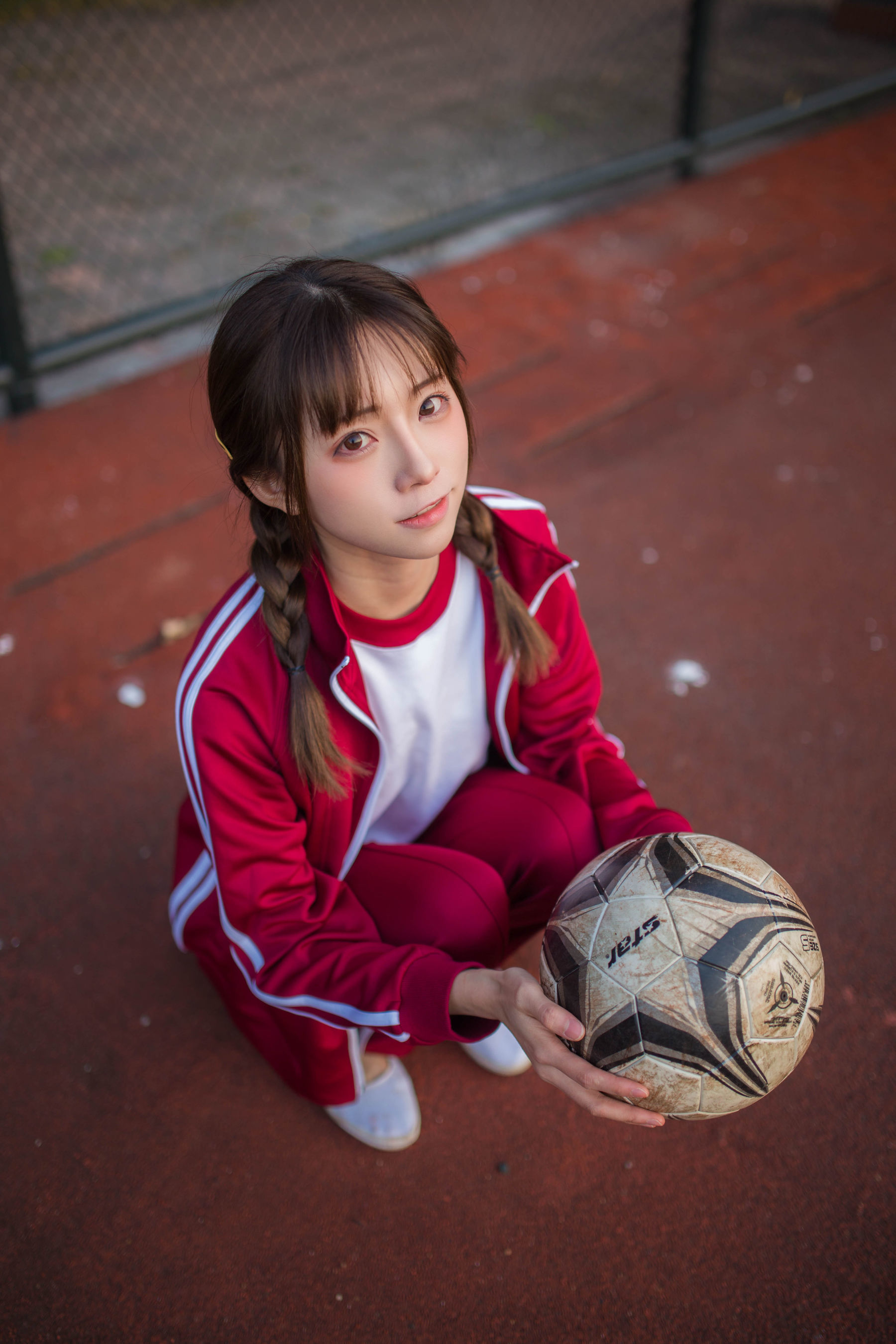 动漫博主Kitaro_绮太郎 红色运动服女孩-图10