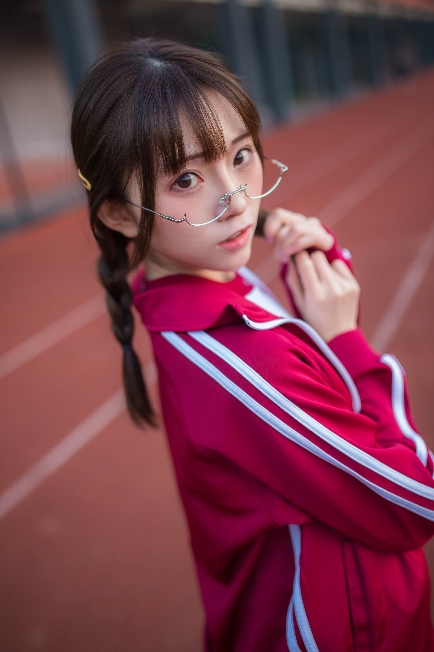 动漫博主Kitaro_绮太郎 红色运动服女孩-图11