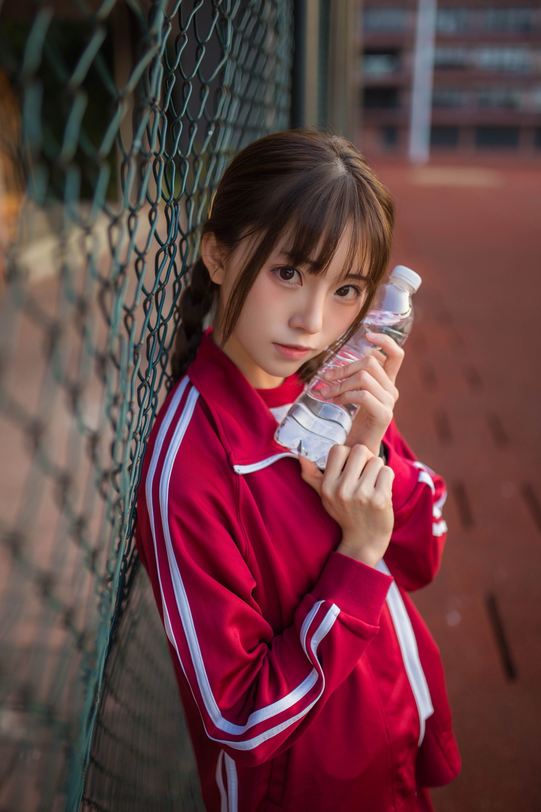 动漫博主Kitaro_绮太郎 红色运动服女孩-图3