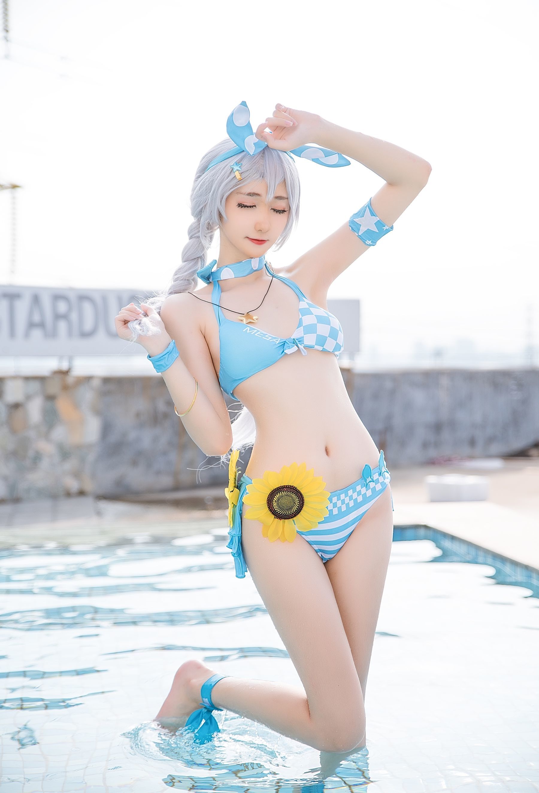动漫博主南桃Momoko 琪亚娜泳装-图11