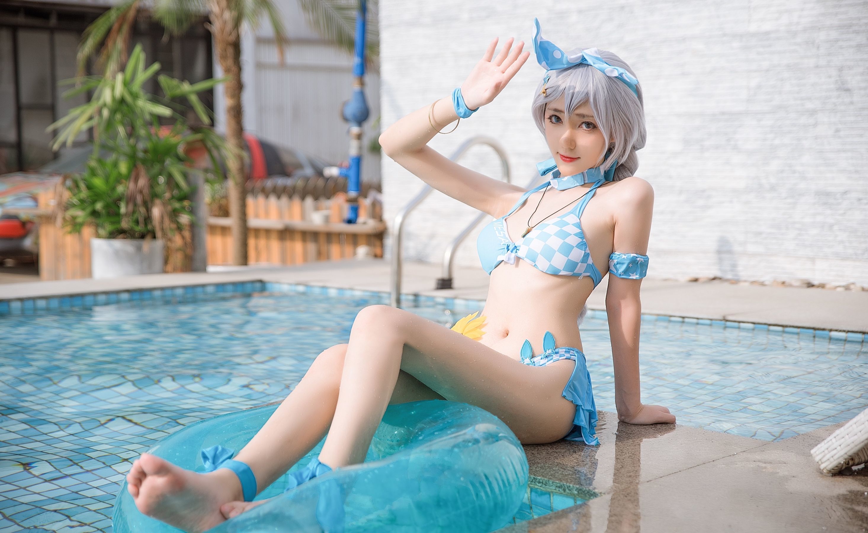 动漫博主南桃Momoko 琪亚娜泳装-图3