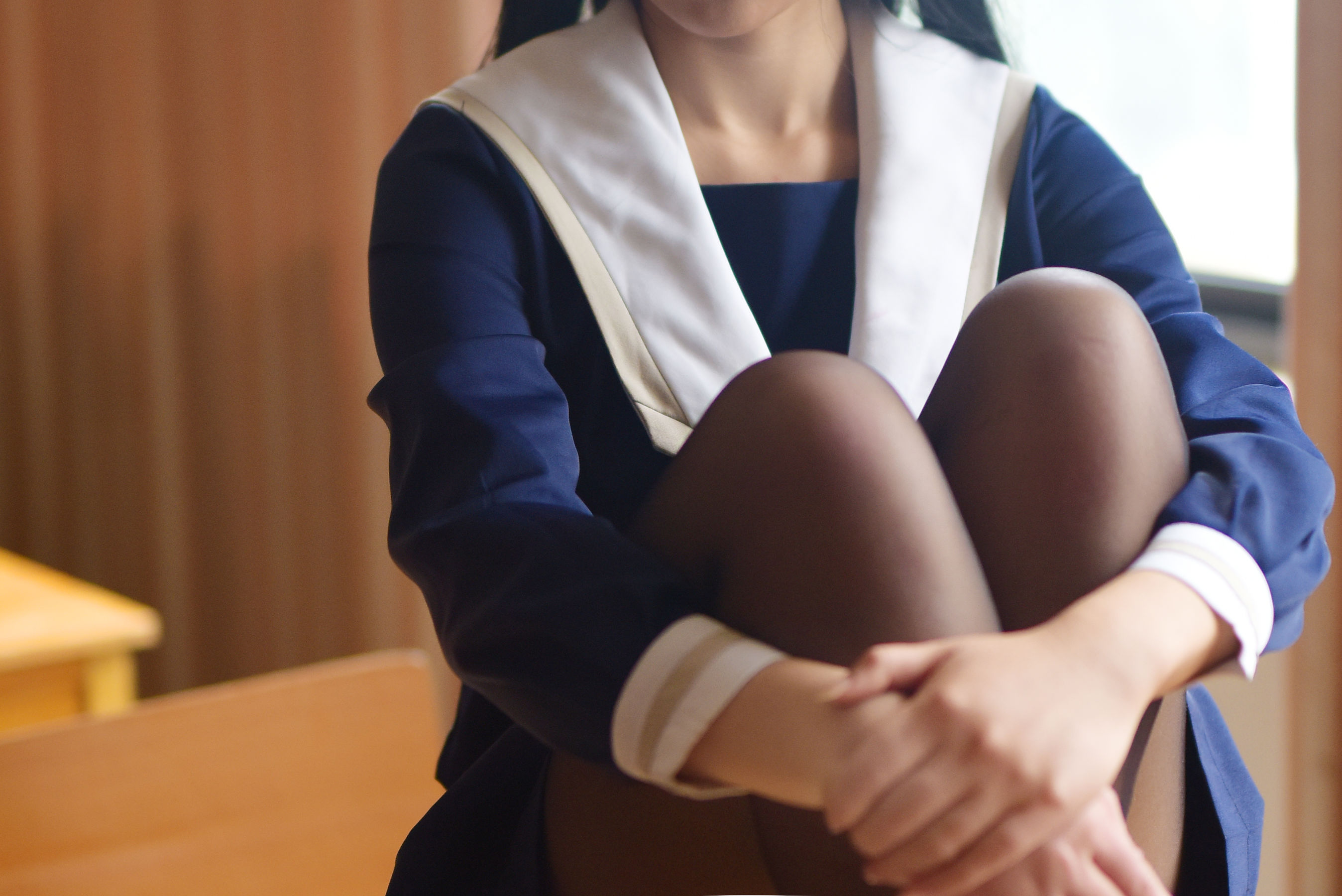 动漫博主九曲Jean JK露脐制服-图17
