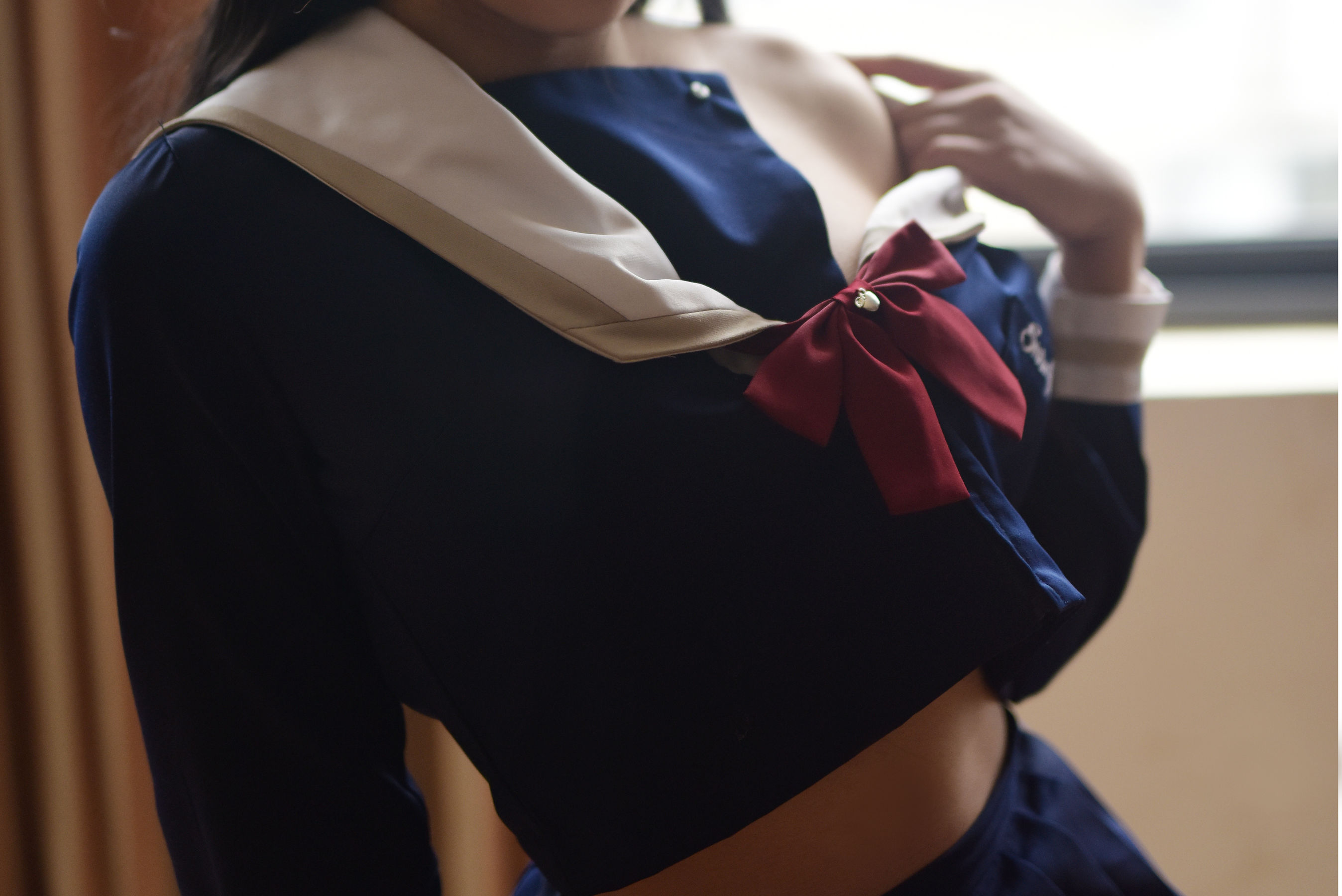 动漫博主九曲Jean JK露脐制服-图26