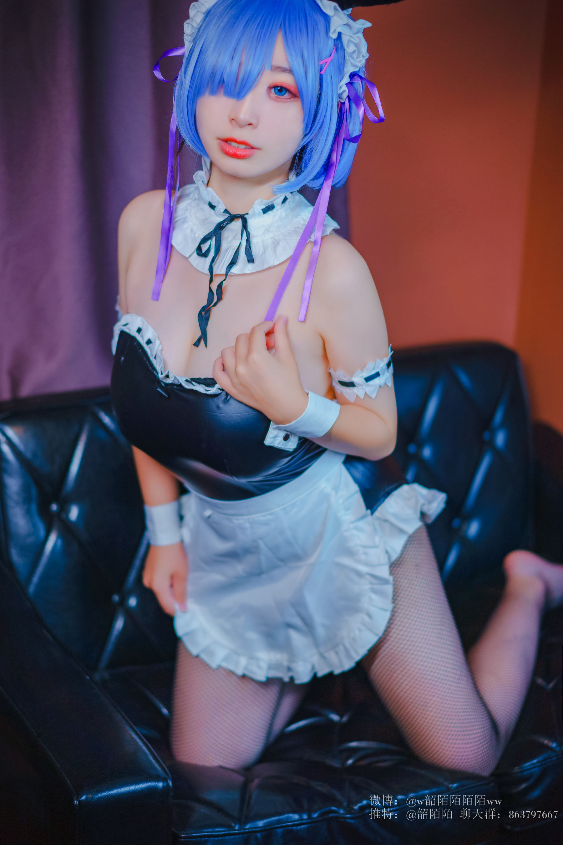 Cosplay美女韶陌陌 雷姆-图22