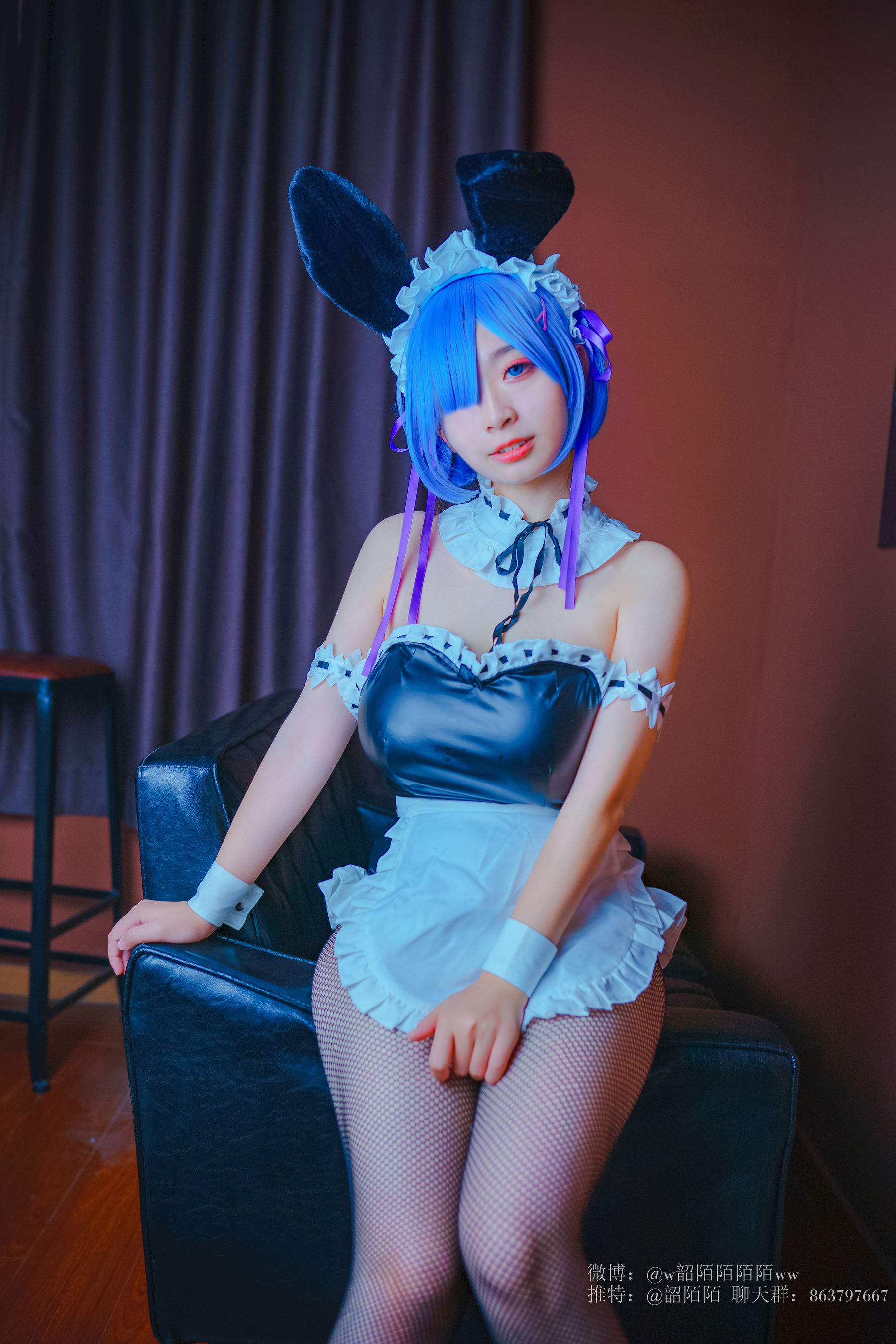 Cosplay美女韶陌陌 雷姆-图29