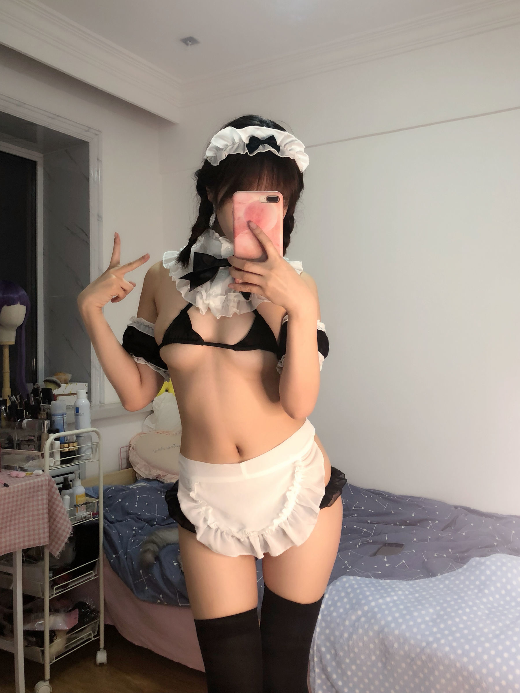 动漫博主雯妹 自拍本（1号本）女仆-图0