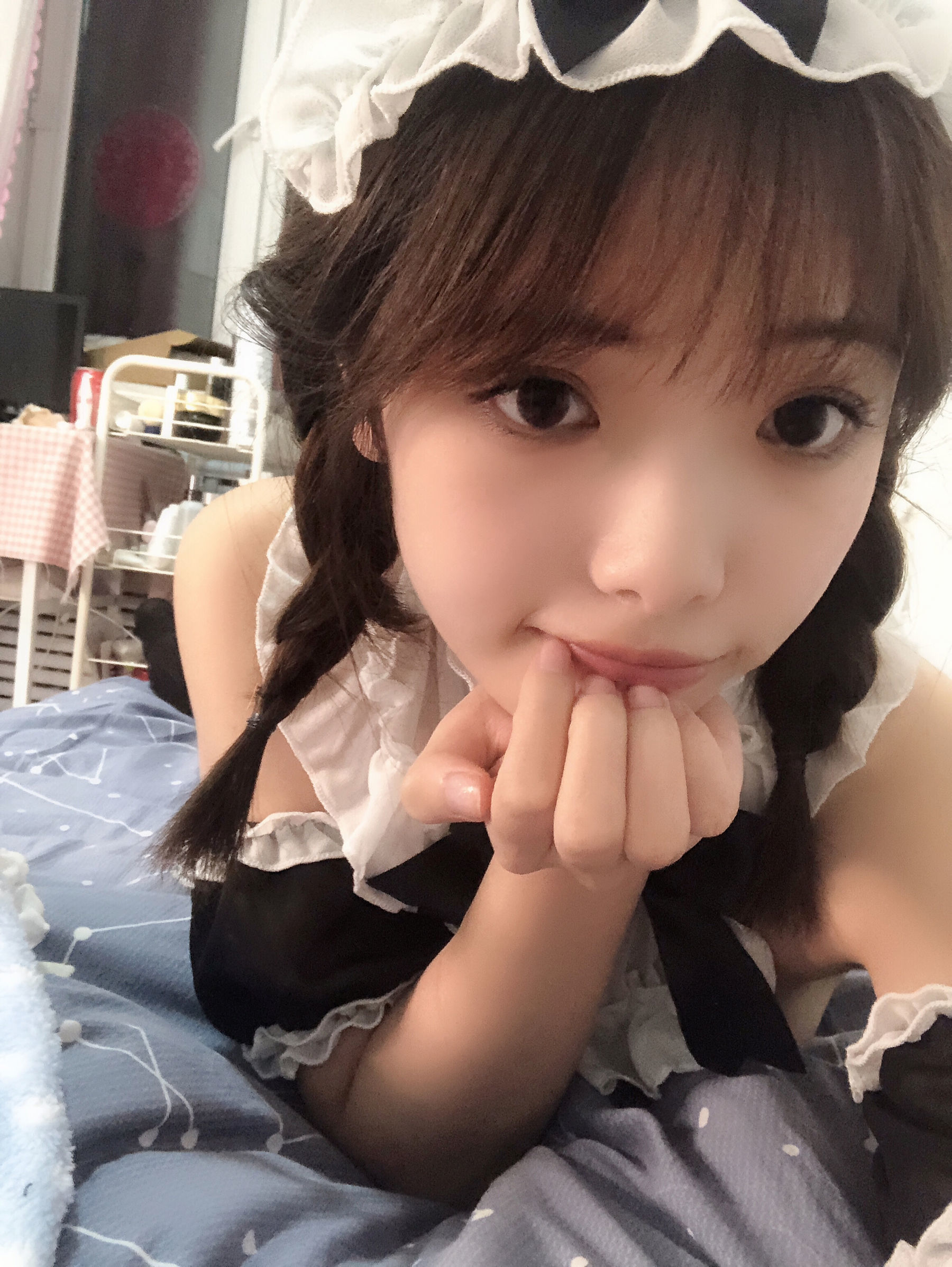 动漫博主雯妹 自拍本（1号本）女仆-图9