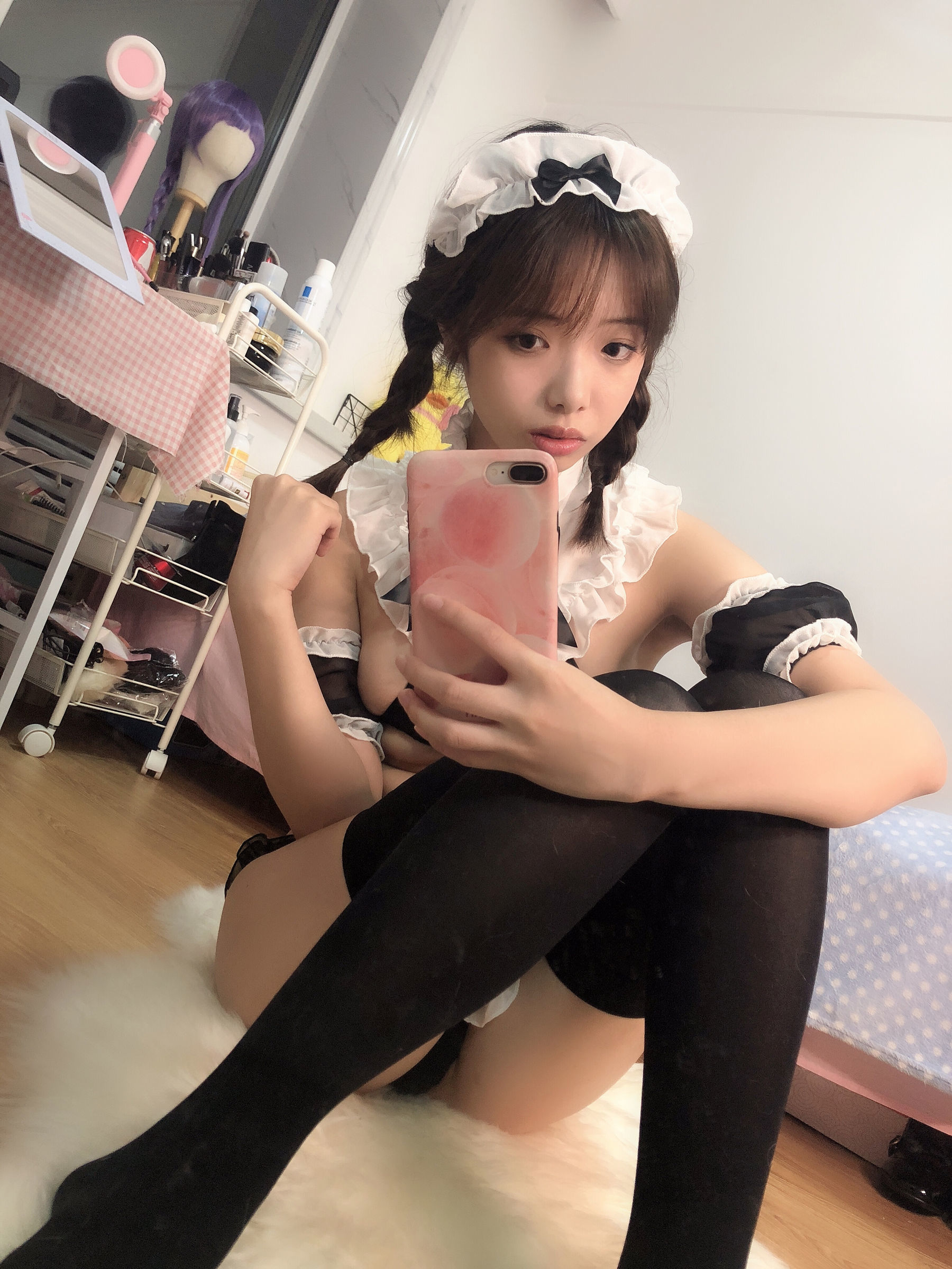 动漫博主雯妹 自拍本（1号本）女仆-图5