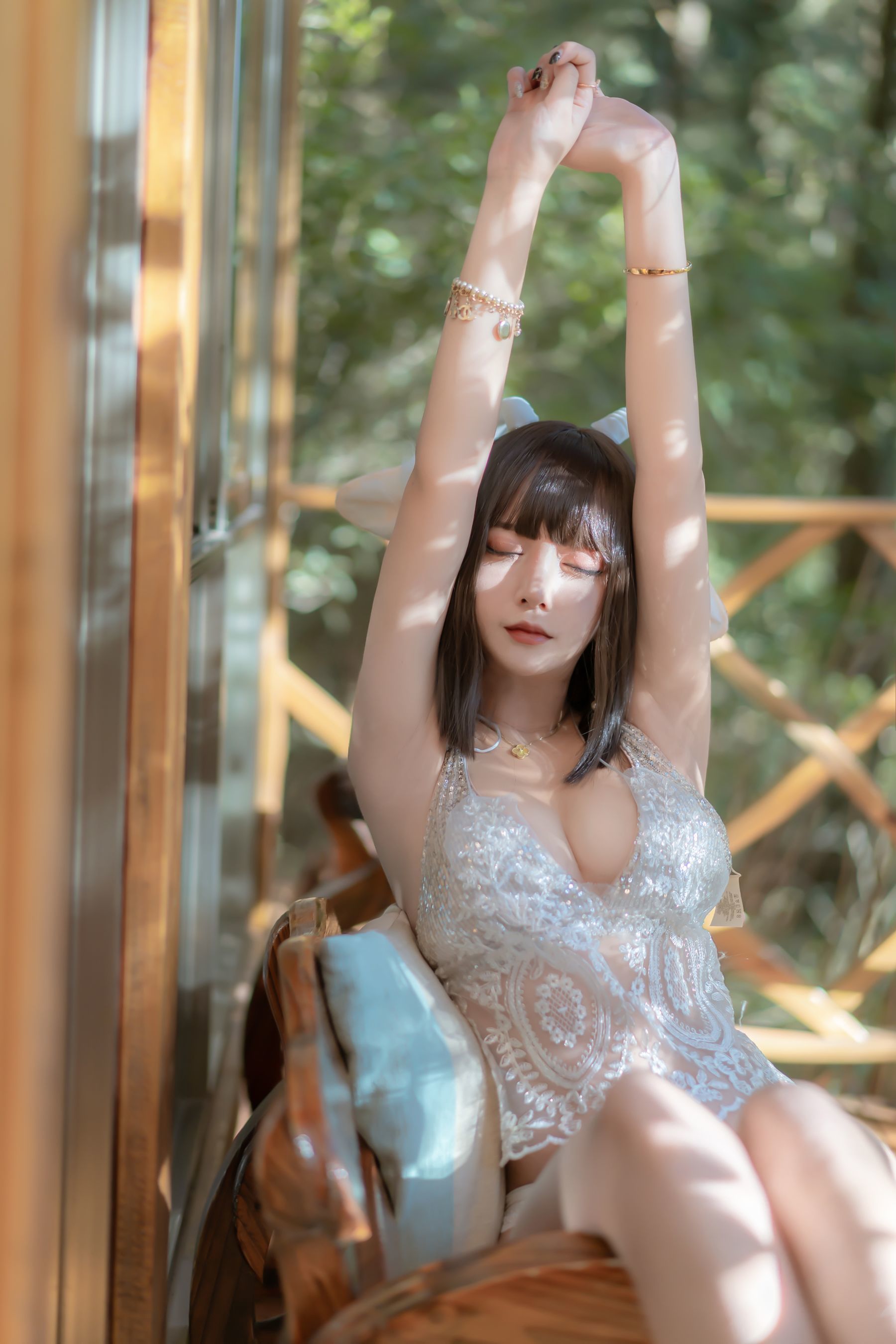 斗鱼米线线sama写真 喵小羊-图17