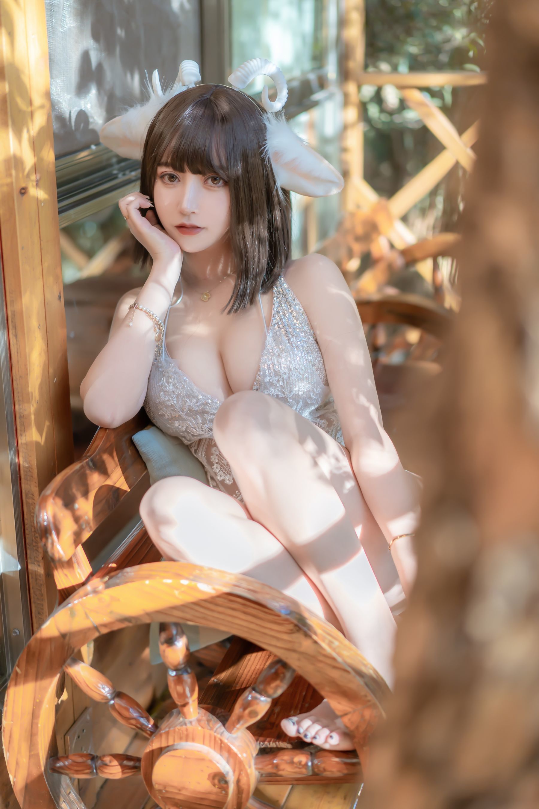 斗鱼米线线sama写真 喵小羊-图20