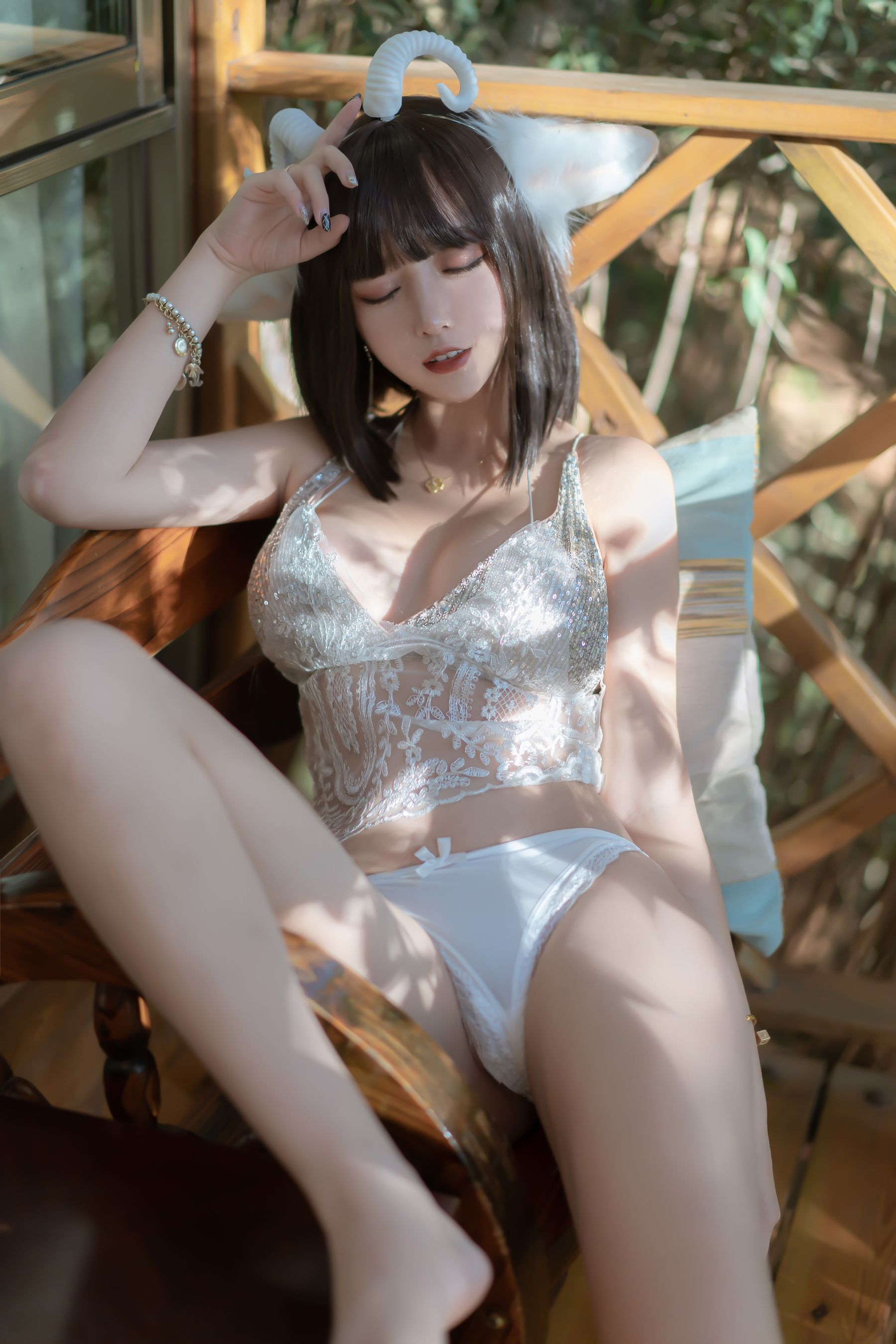 斗鱼米线线sama写真 喵小羊-图40