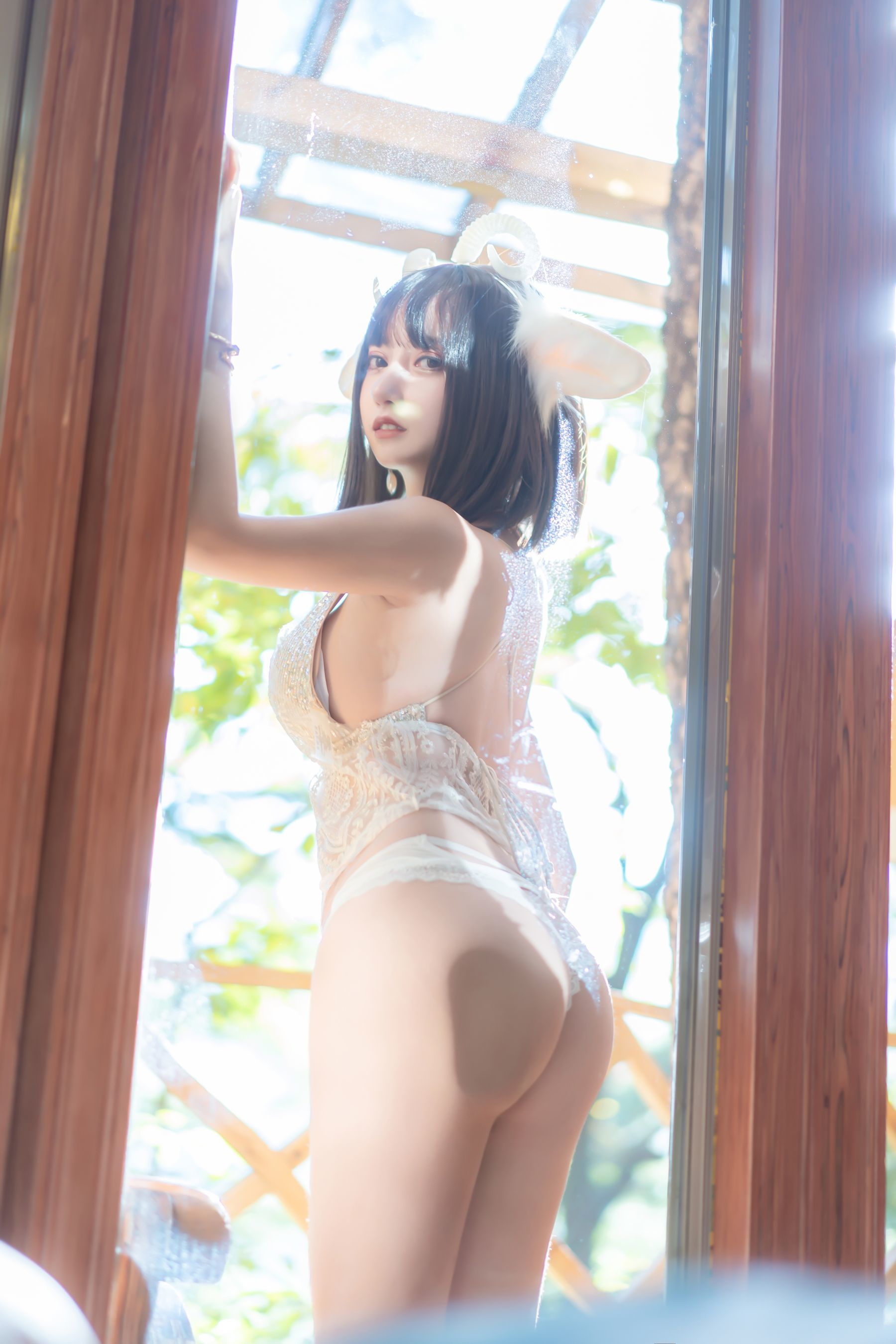 斗鱼米线线sama写真 喵小羊-图48