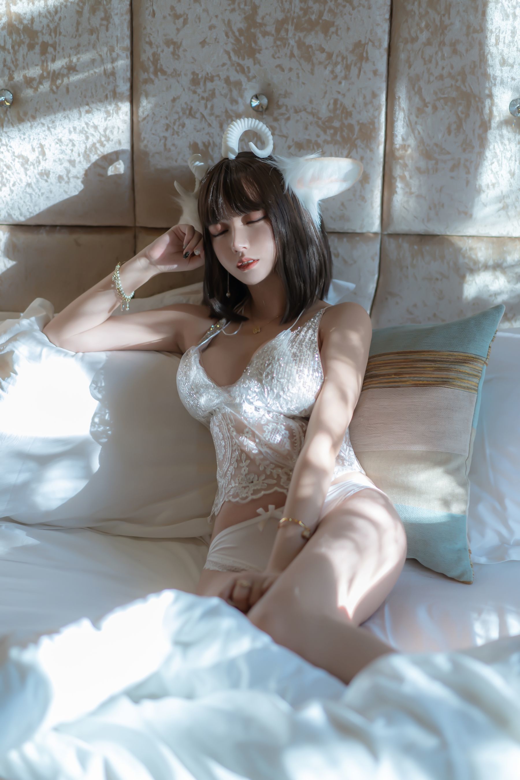 斗鱼米线线sama写真 喵小羊-图52