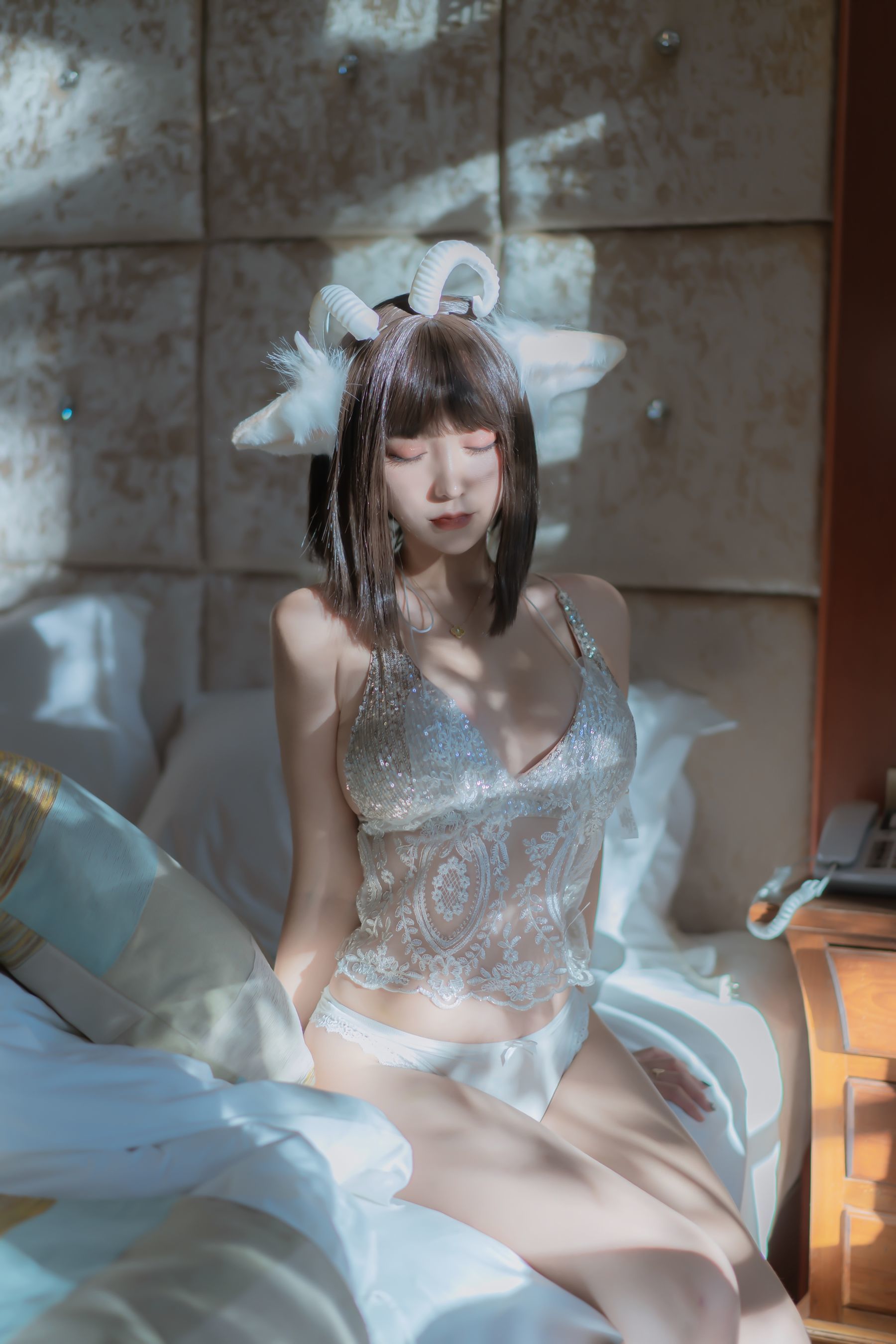斗鱼米线线sama写真 喵小羊-图59