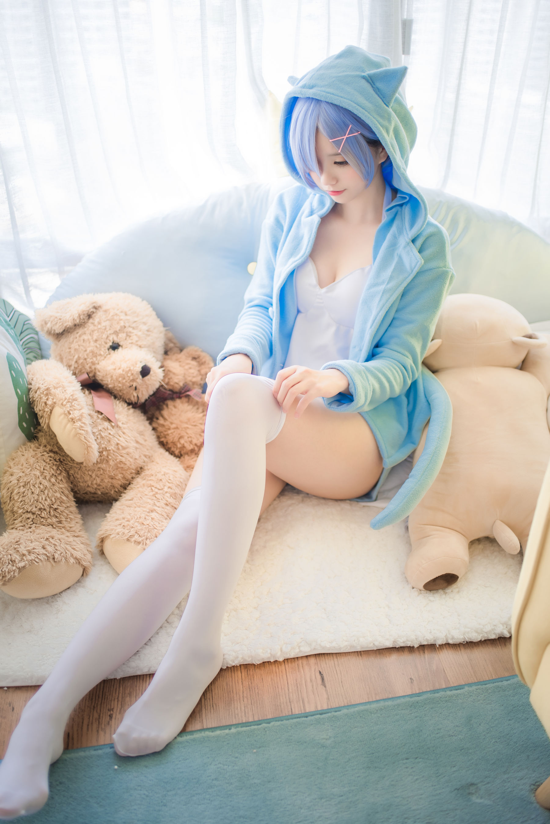 萌系小野妹子w 蕾姆 蓝色精灵-图20