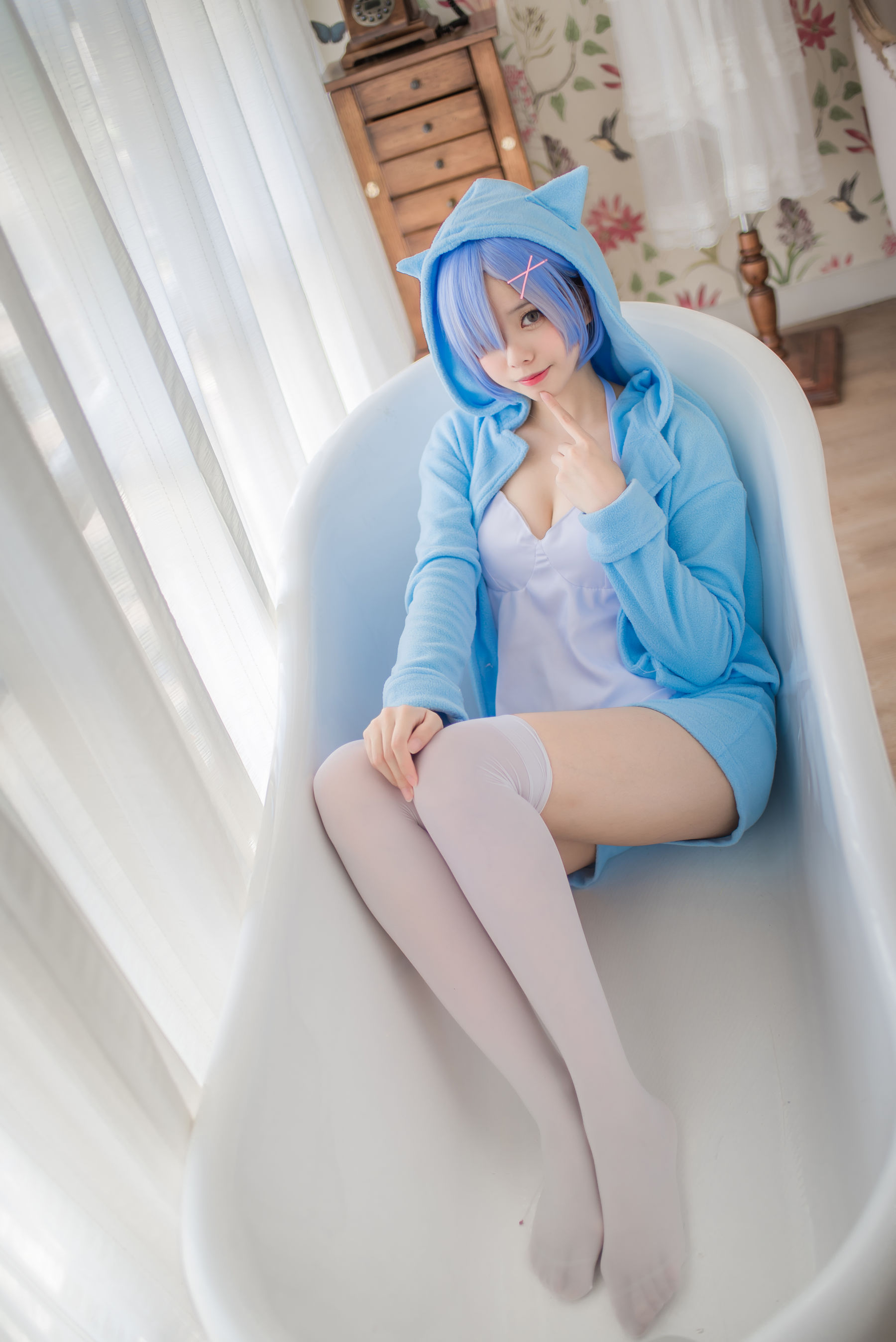萌系小野妹子w 蕾姆 蓝色精灵-图4