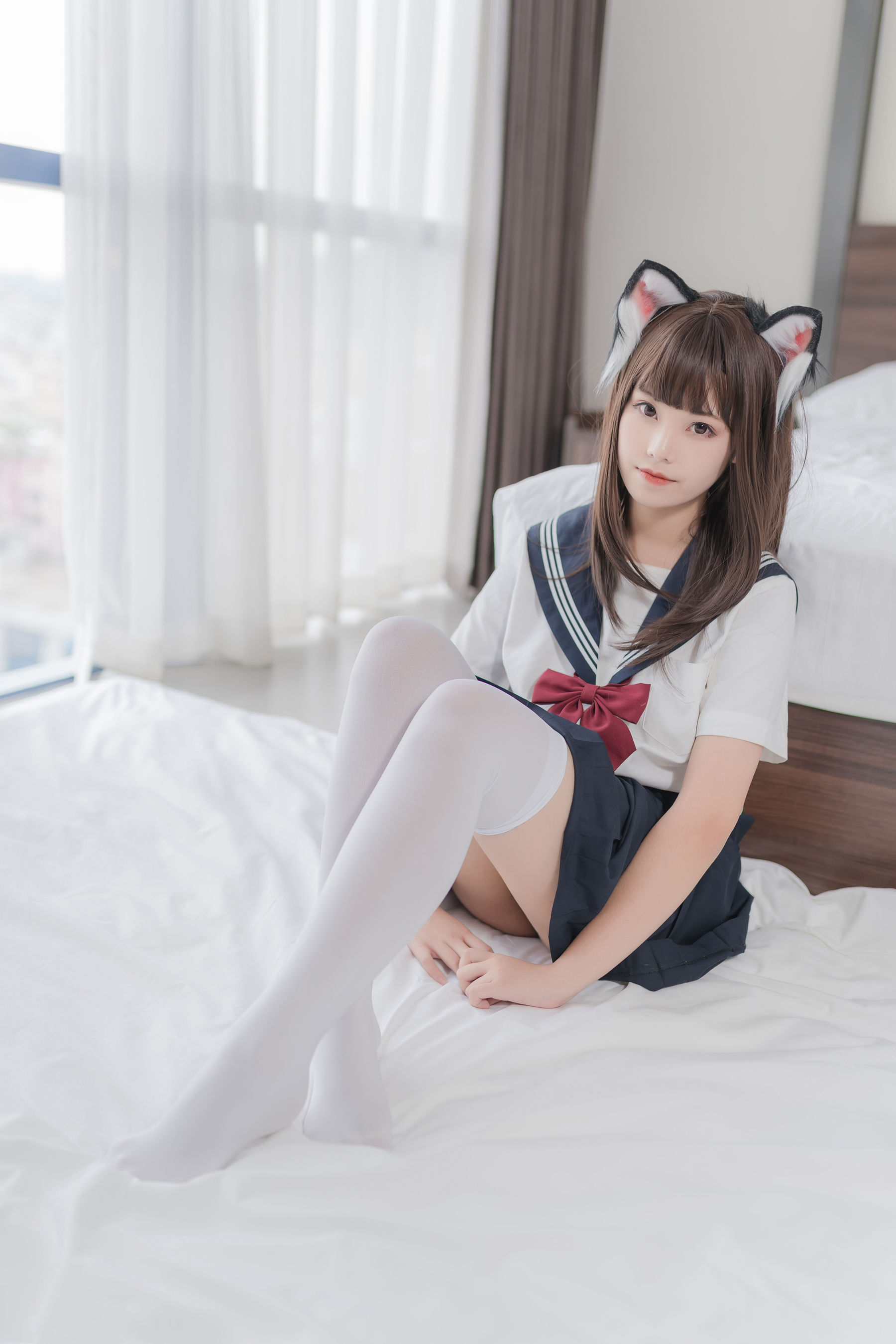 萌系小姐姐蜜汁猫裘 猫耳JK-图16