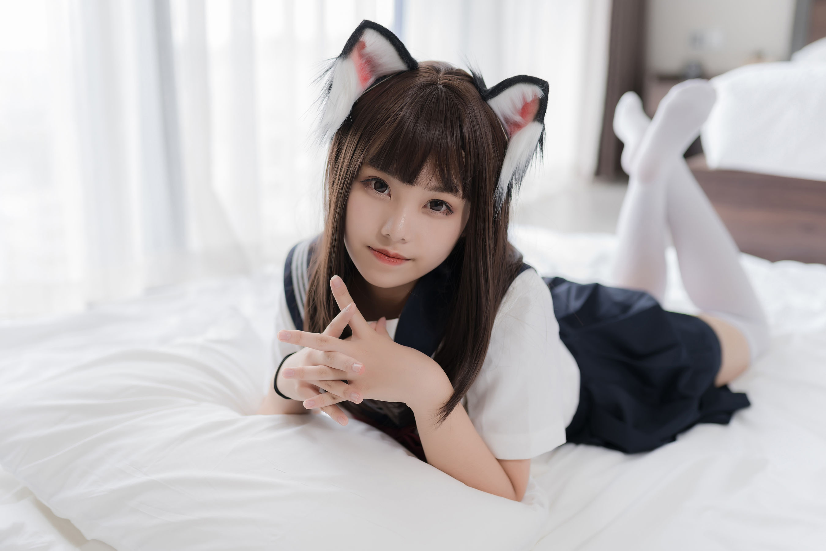 萌系小姐姐蜜汁猫裘 猫耳JK-图20