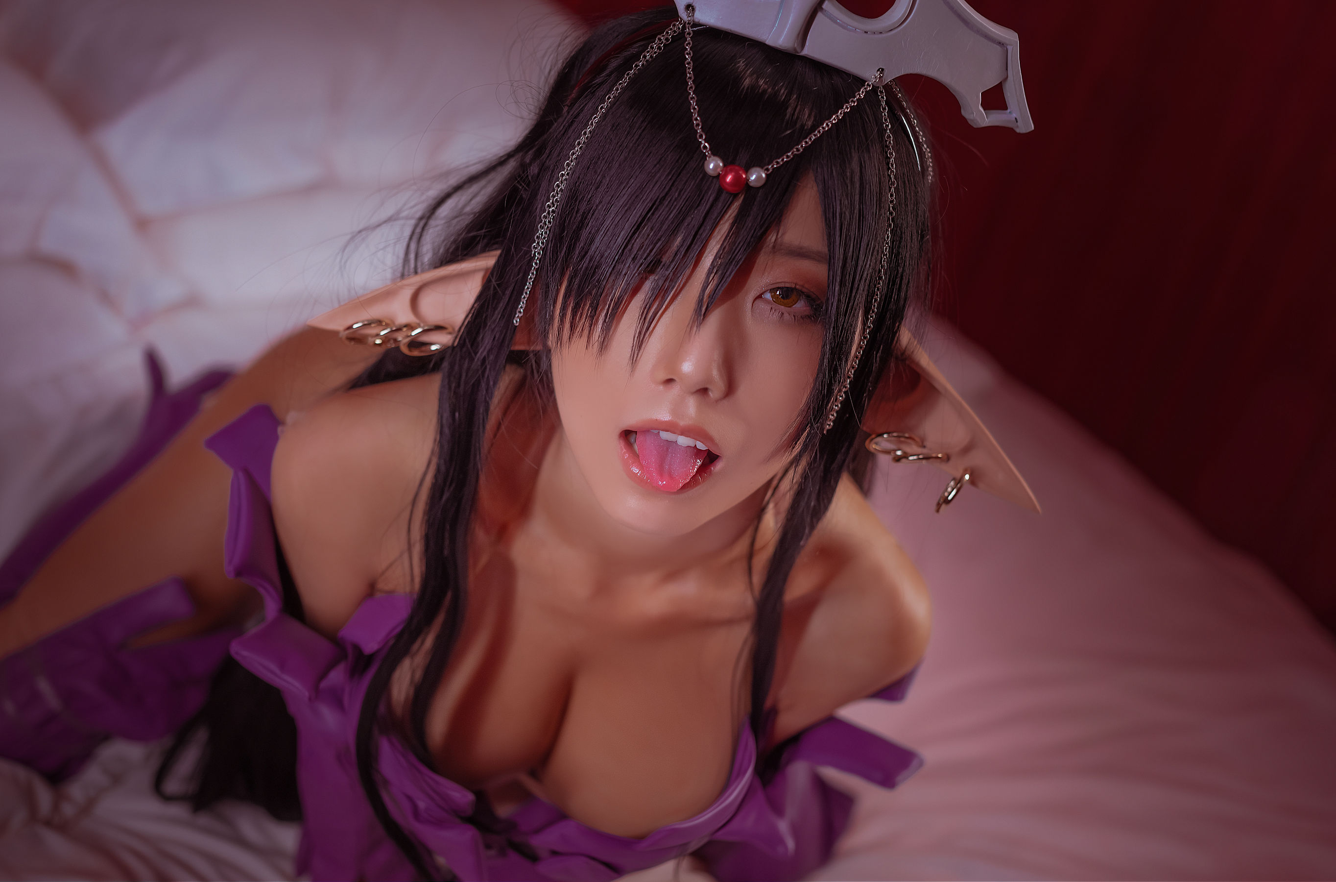 动漫博主水淼aqua 黑暗精灵女王-图23