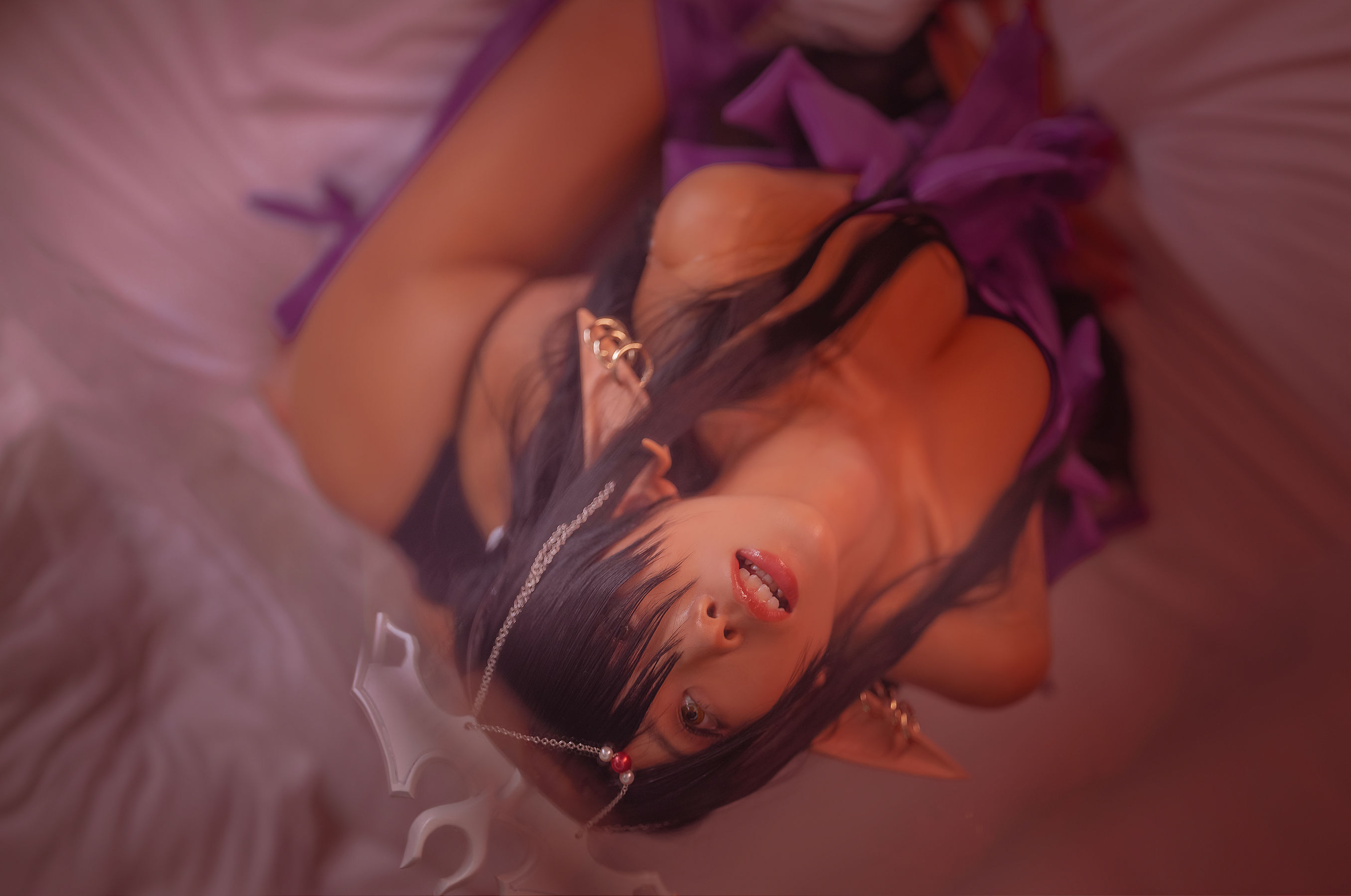 动漫博主水淼aqua 黑暗精灵女王-图5